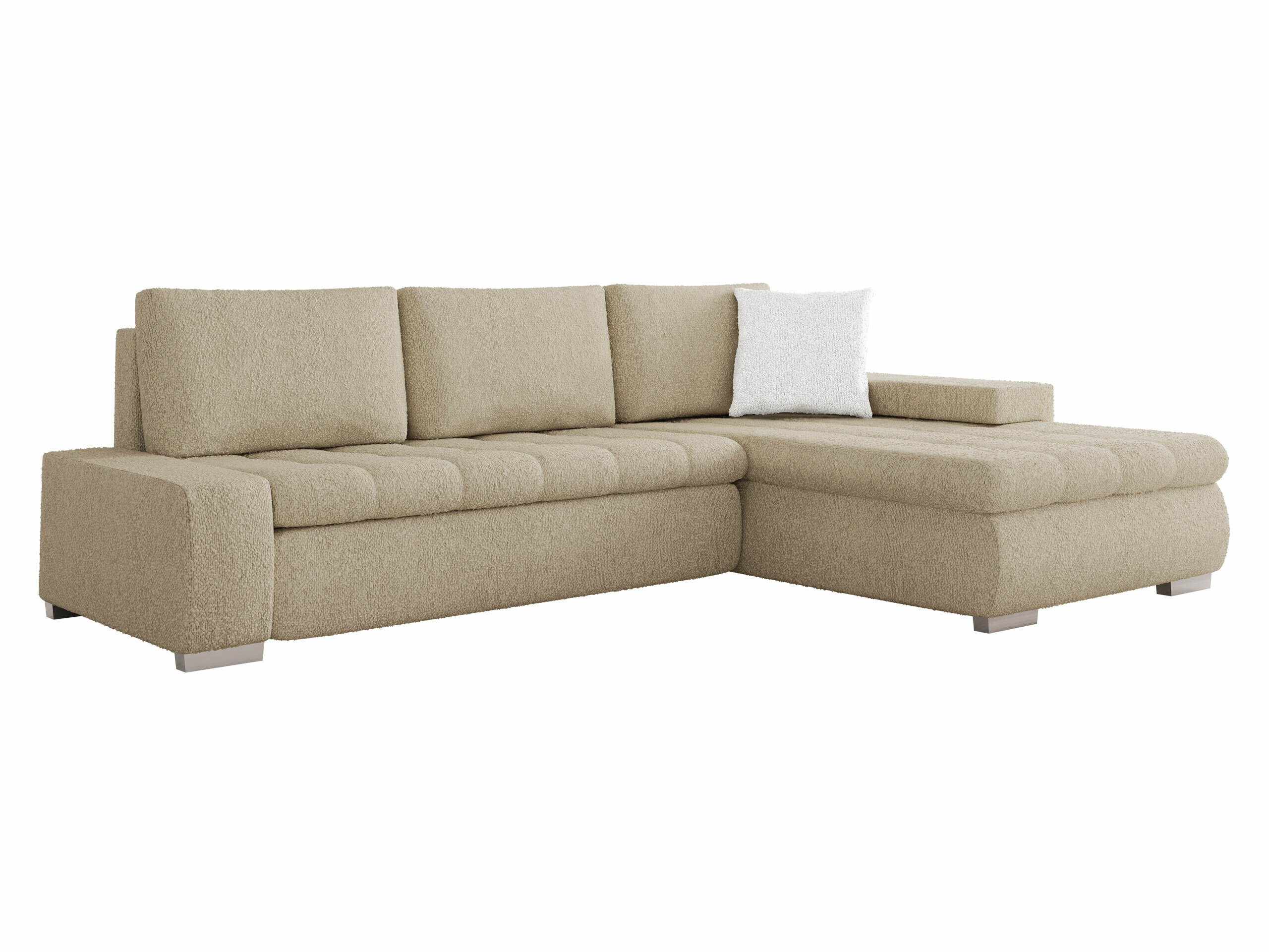 Ecksofa Comfivo 251 (Boucle Baloo 2074 + Boucle Baloo 2073)