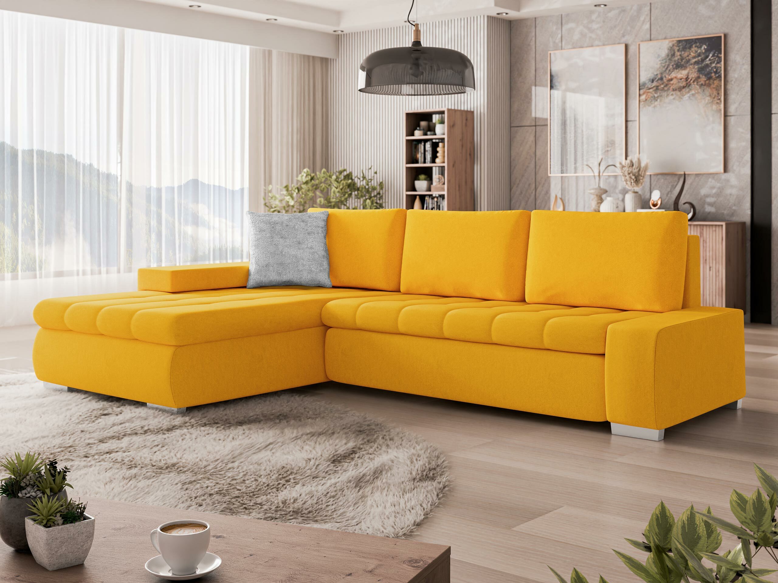 Ecksofa Comfivo 251 (Venus Velvet 2916 + Miu 2059)