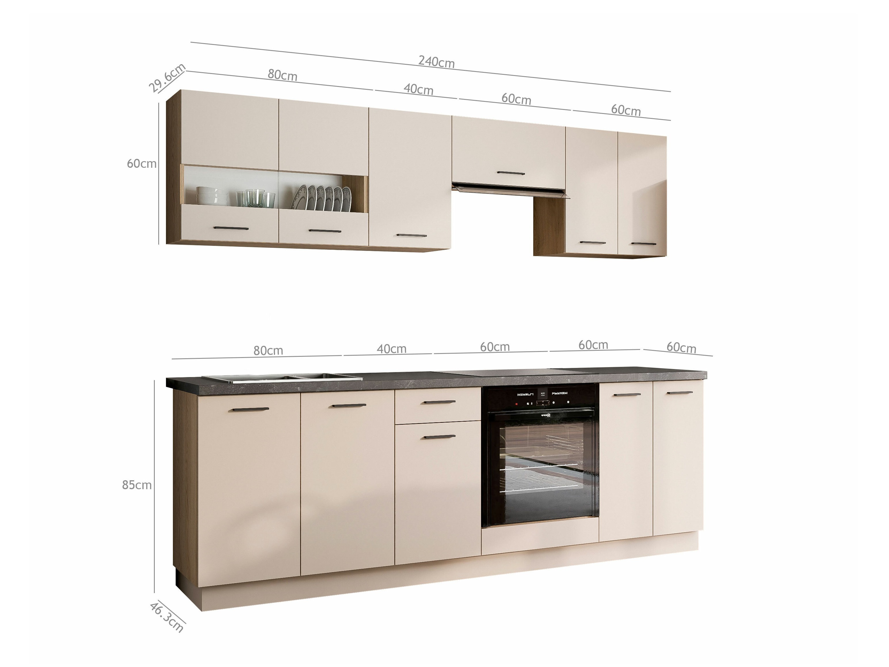 Modulares Küchenset Ati Cashmere 131