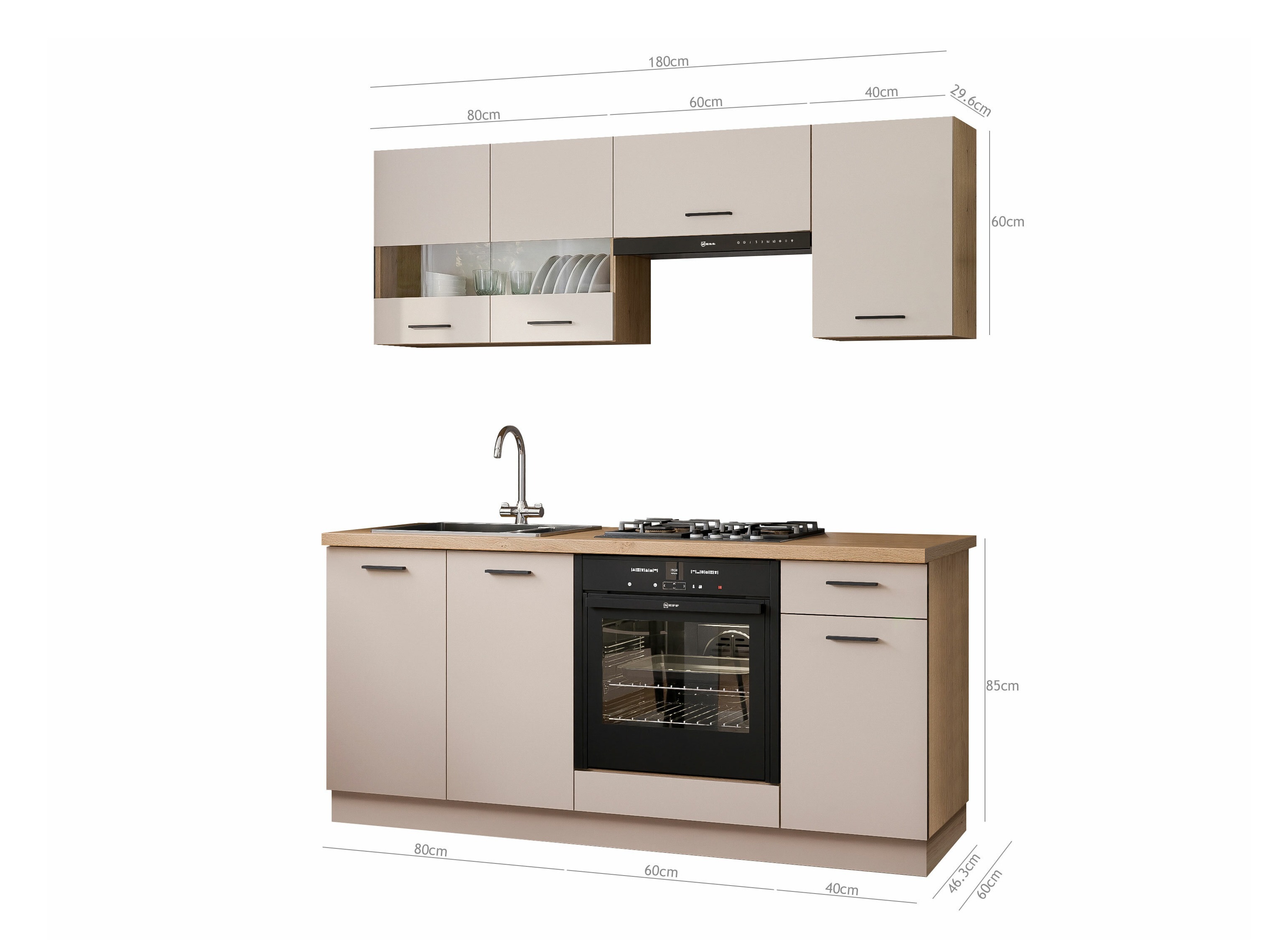 Modulares Küchenset Ati Cashmere 132