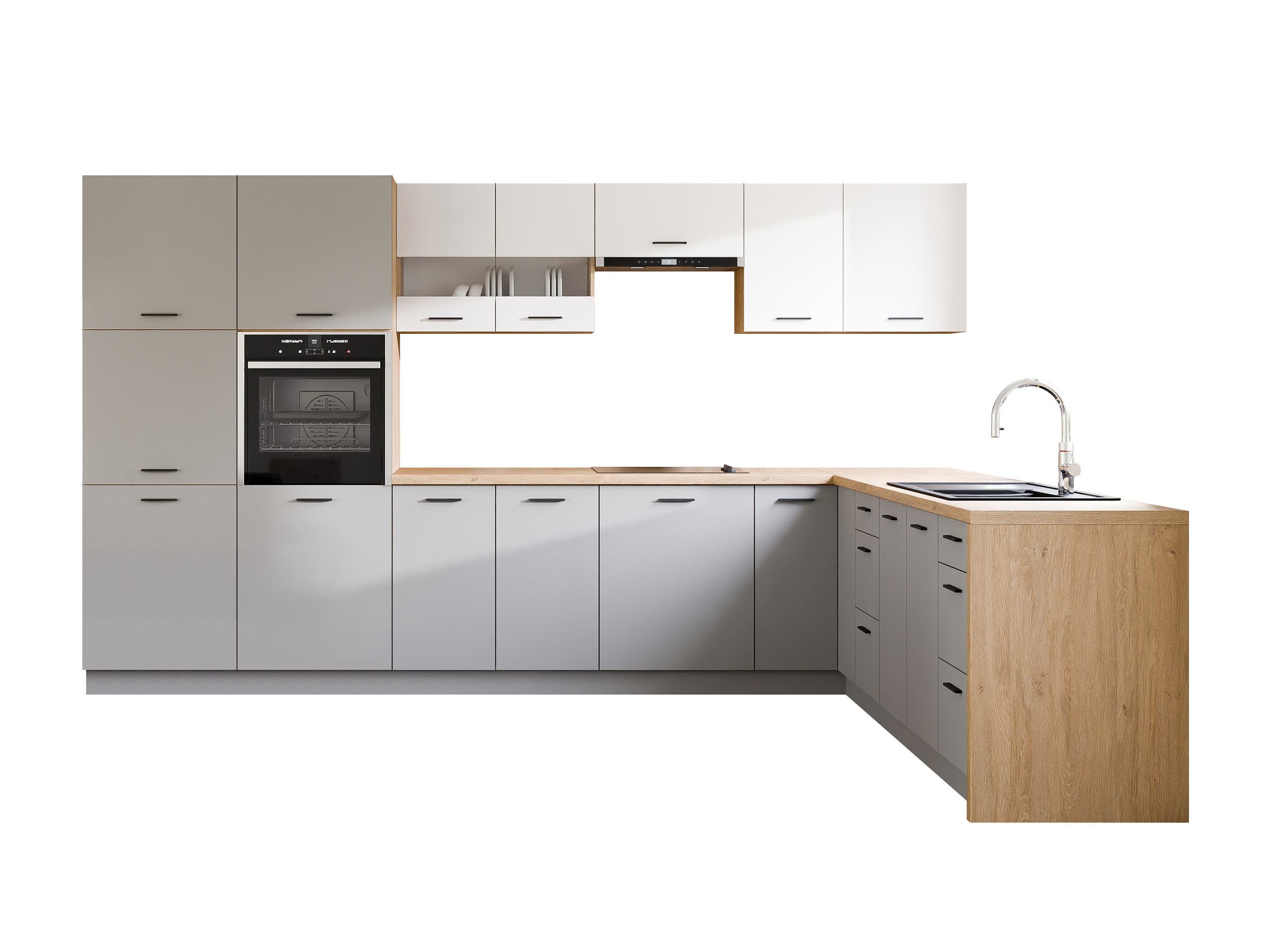 Modulares Küchenset Ati White Grey 118