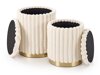 Hocker-Set Houston 2076 (Cremefarben)