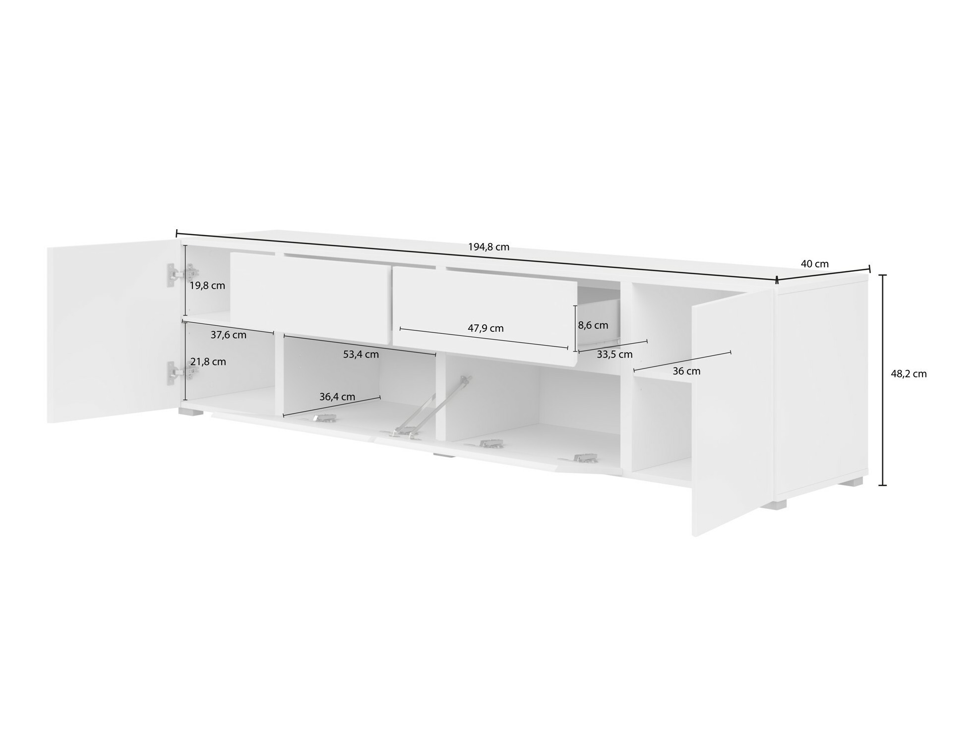 Wohnzimmer-Sets Elbleve 104 (Weiß)