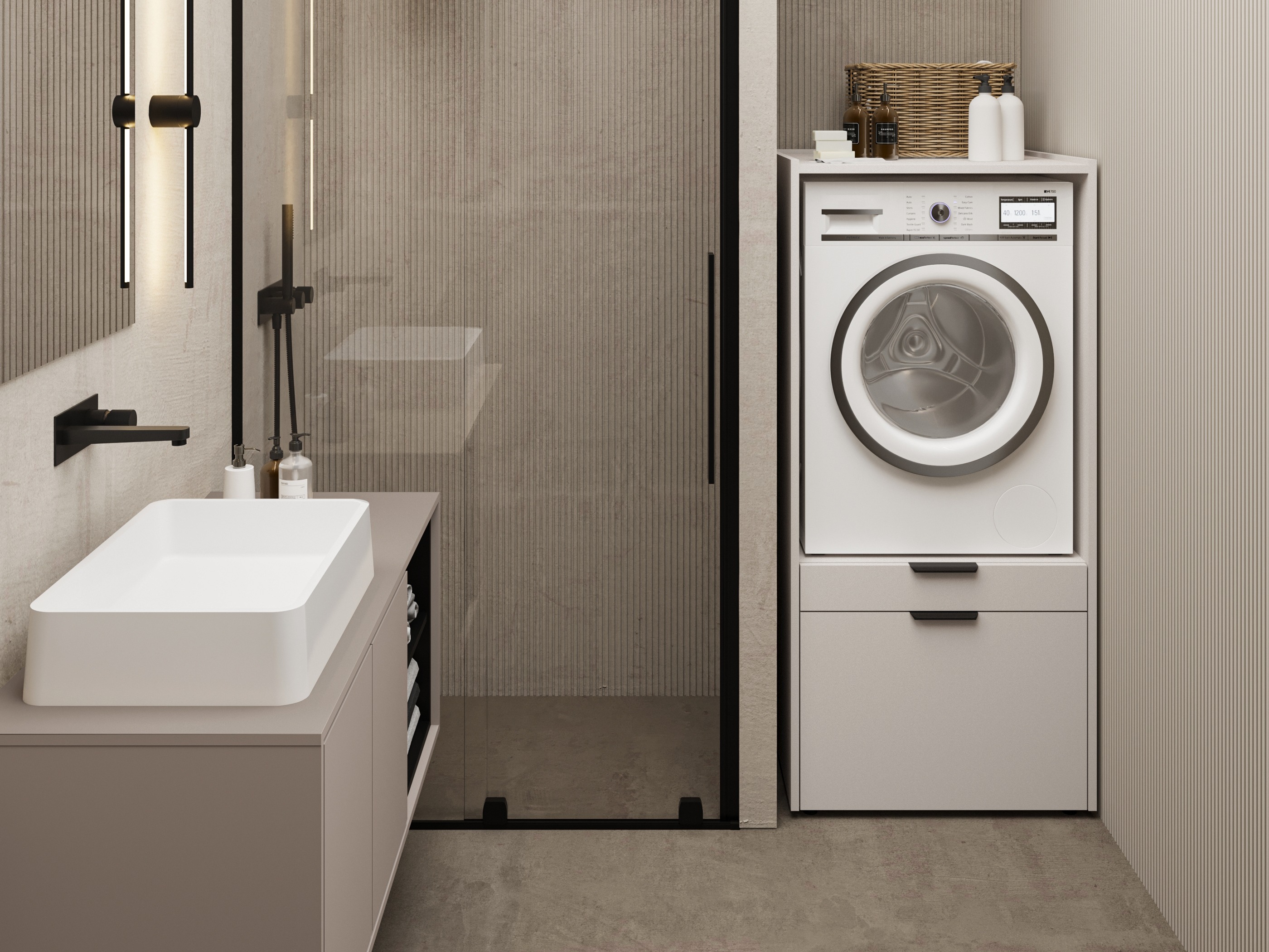 Badezimmer-Regal Austin 376 (Kaschmir)