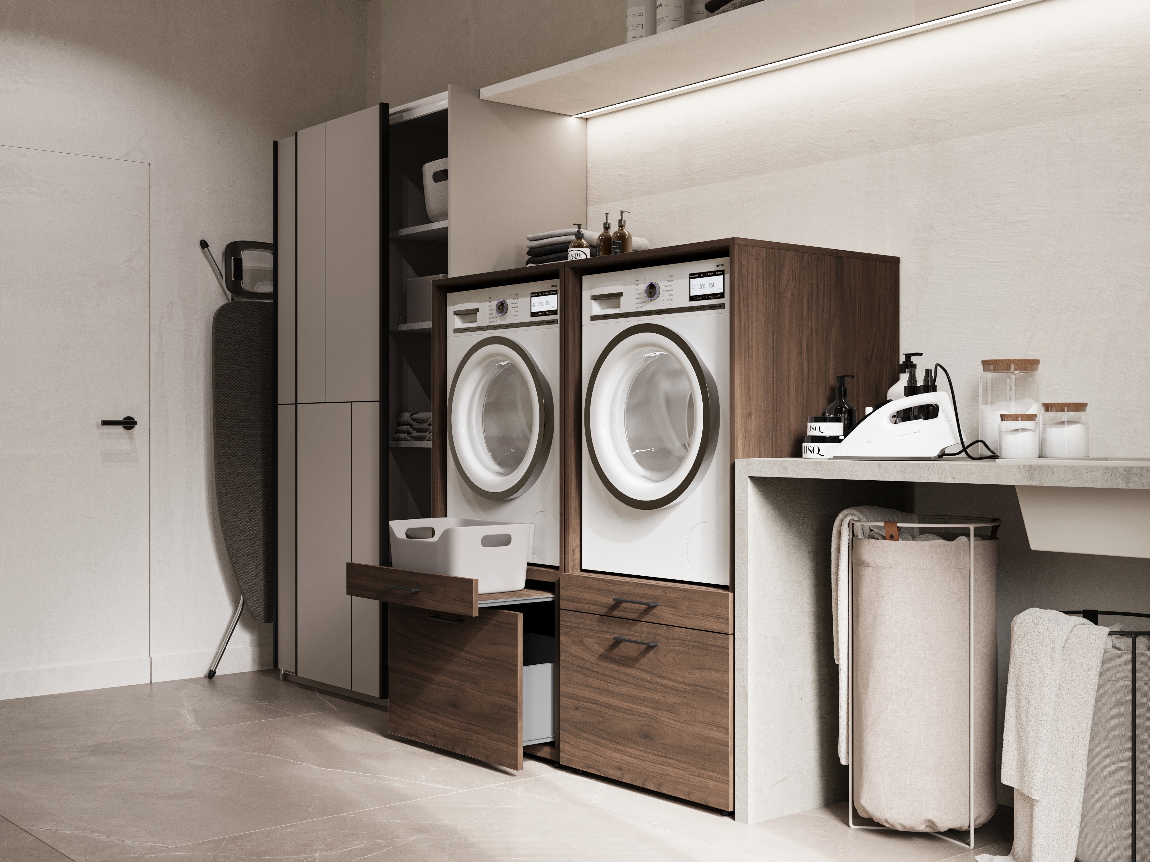 Badezimmer-Regal Novdele 102 (Walnussholzoptik)