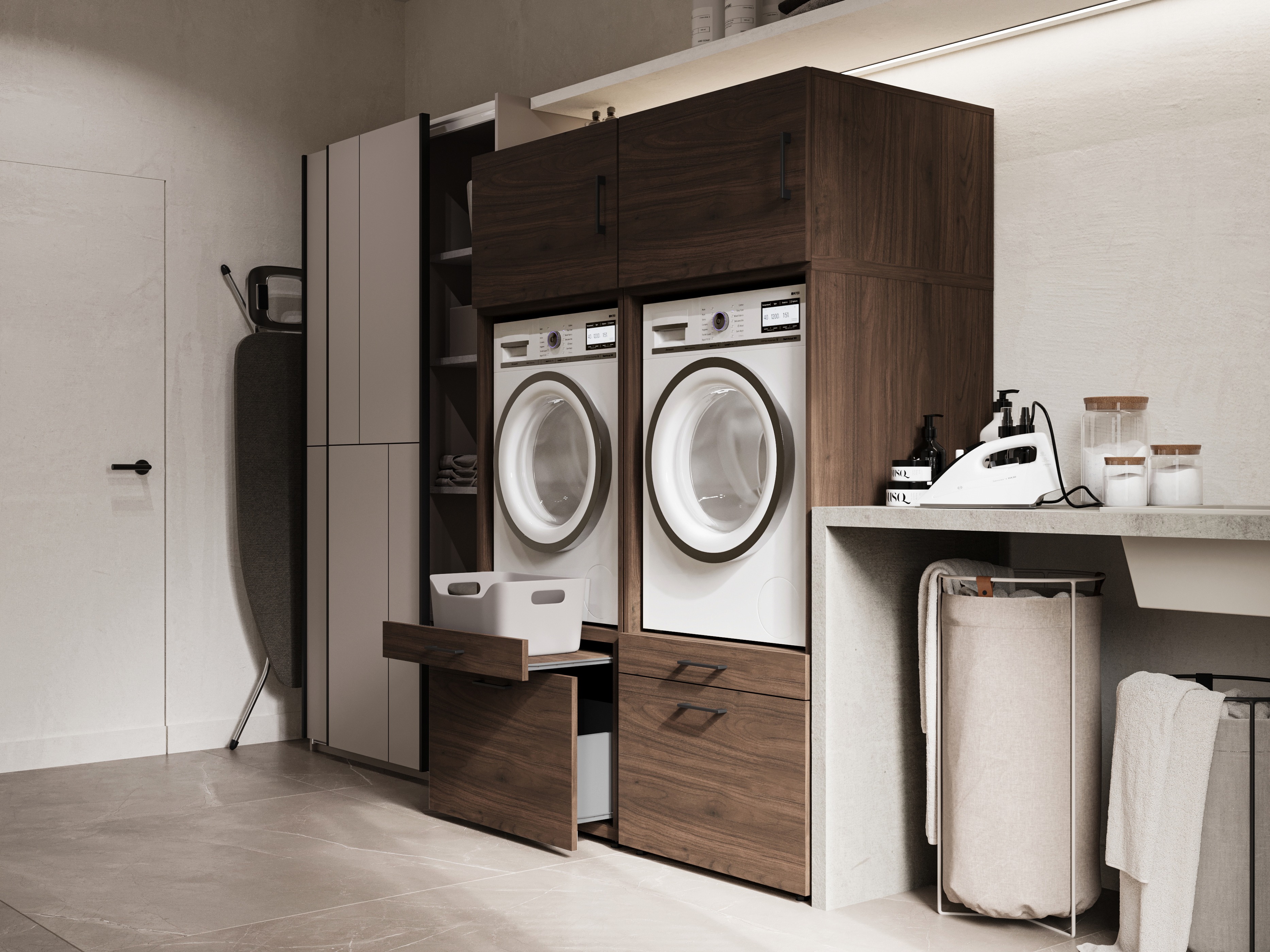 Badezimmer-Regal Novdele 102 (Walnussholzoptik)