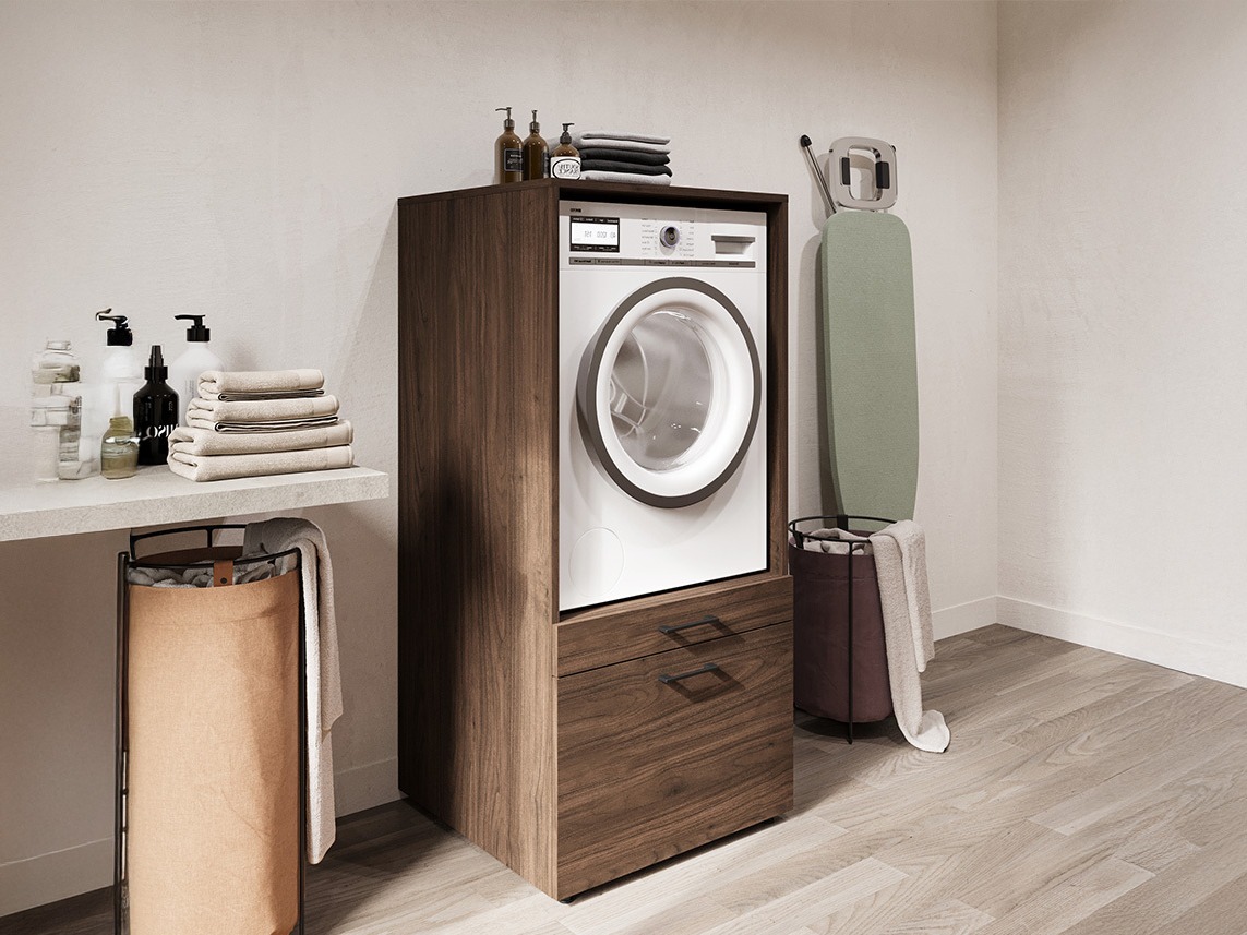 Badezimmer-Regal Novdele 102 (Walnussholzoptik)