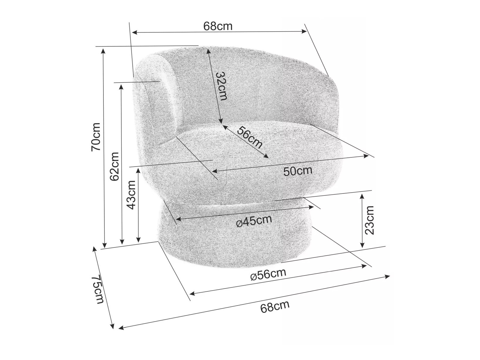 Sessel Detroit 919 (Beige)