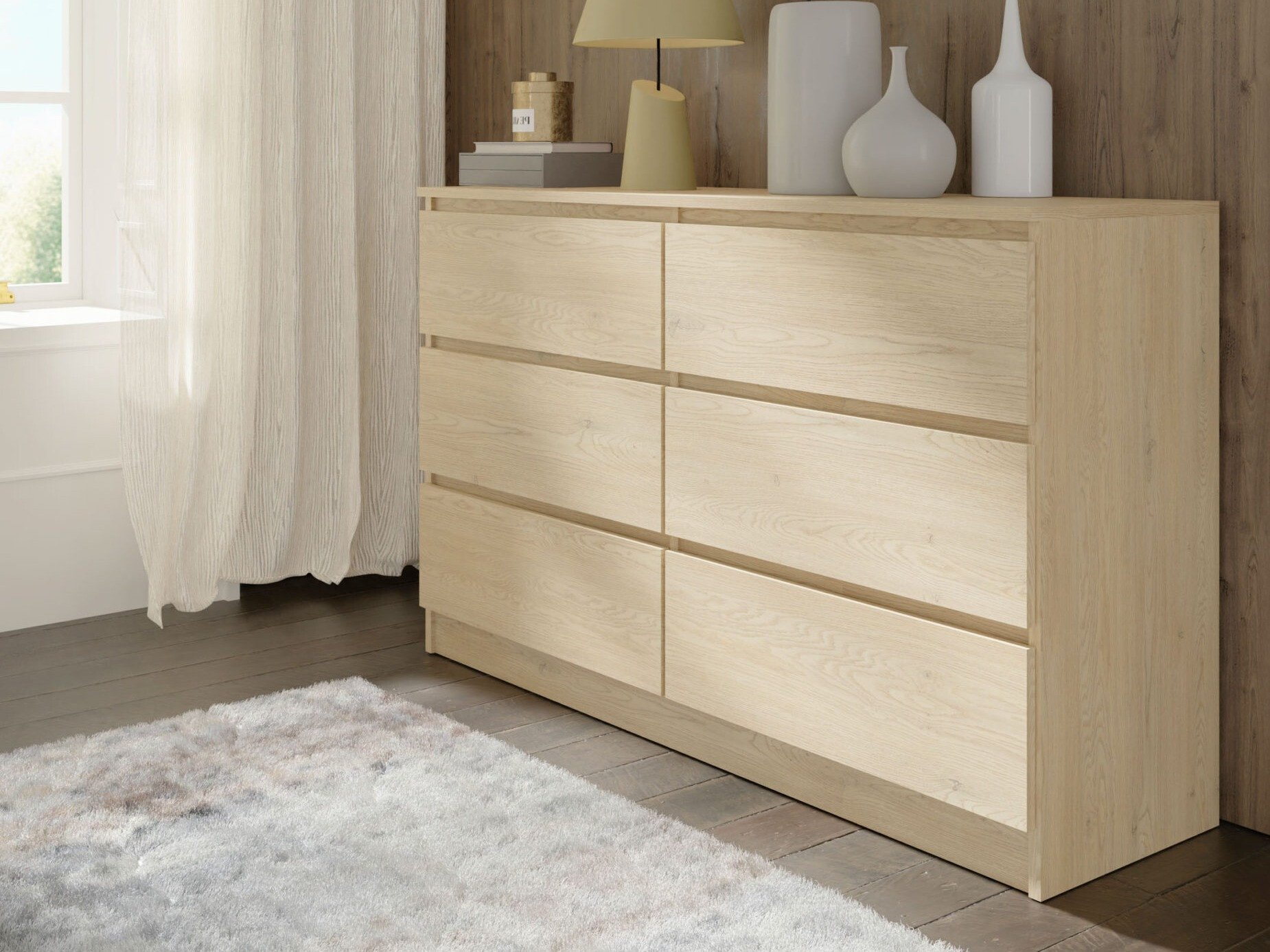 Kommoden Buffalo 196 (Eichenholzoptik)