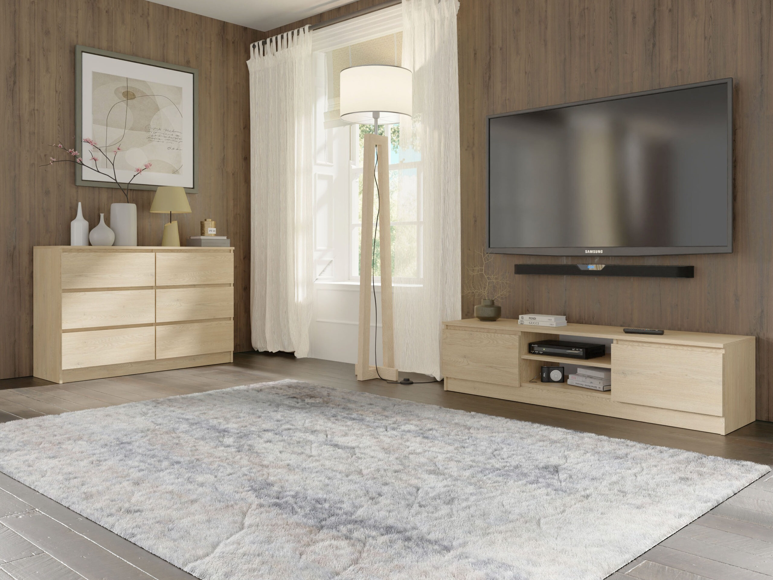 Kommoden Buffalo 196 (Eichenholzoptik)