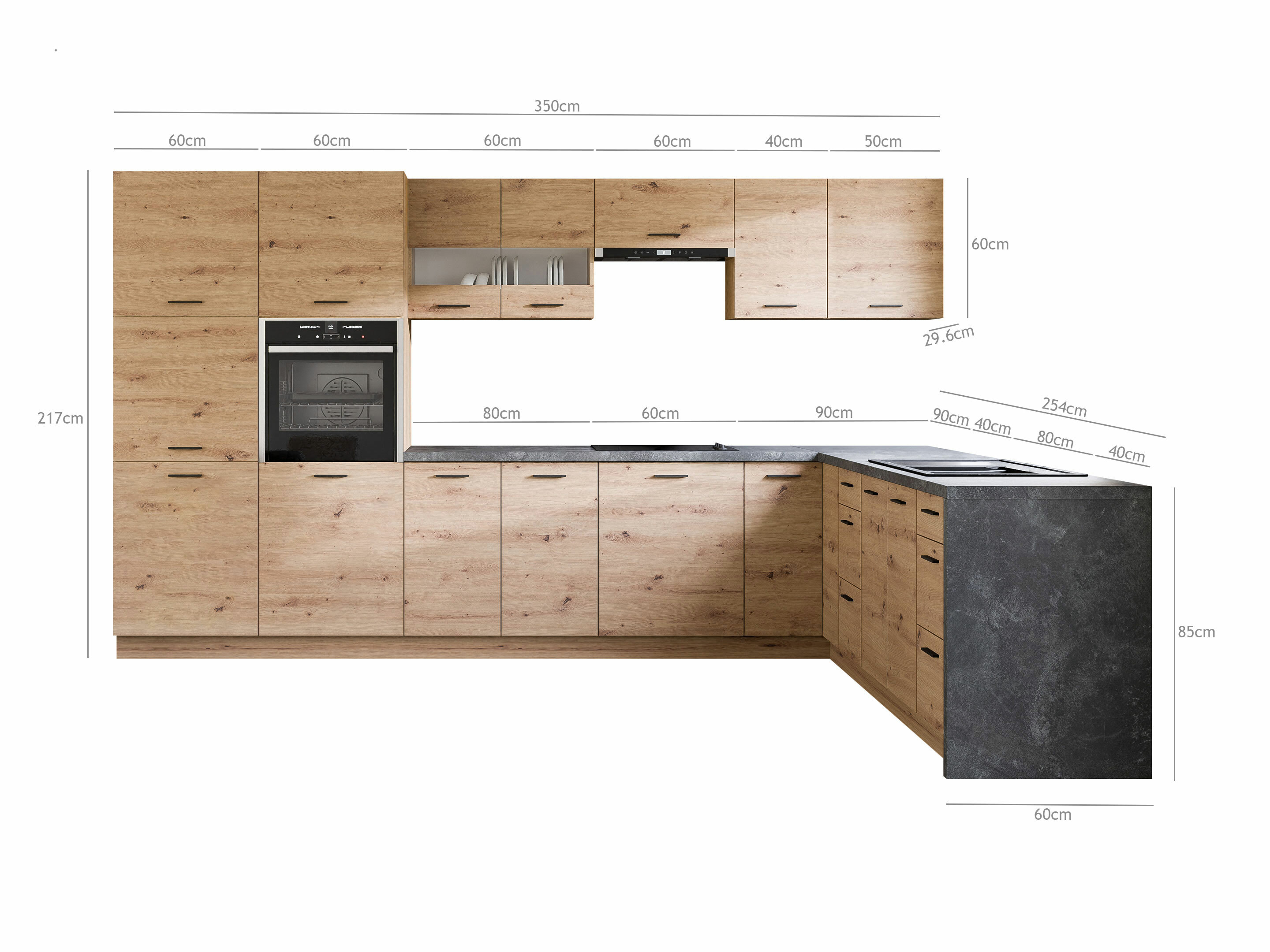 Modulares Küchenset Ati Artisan 130