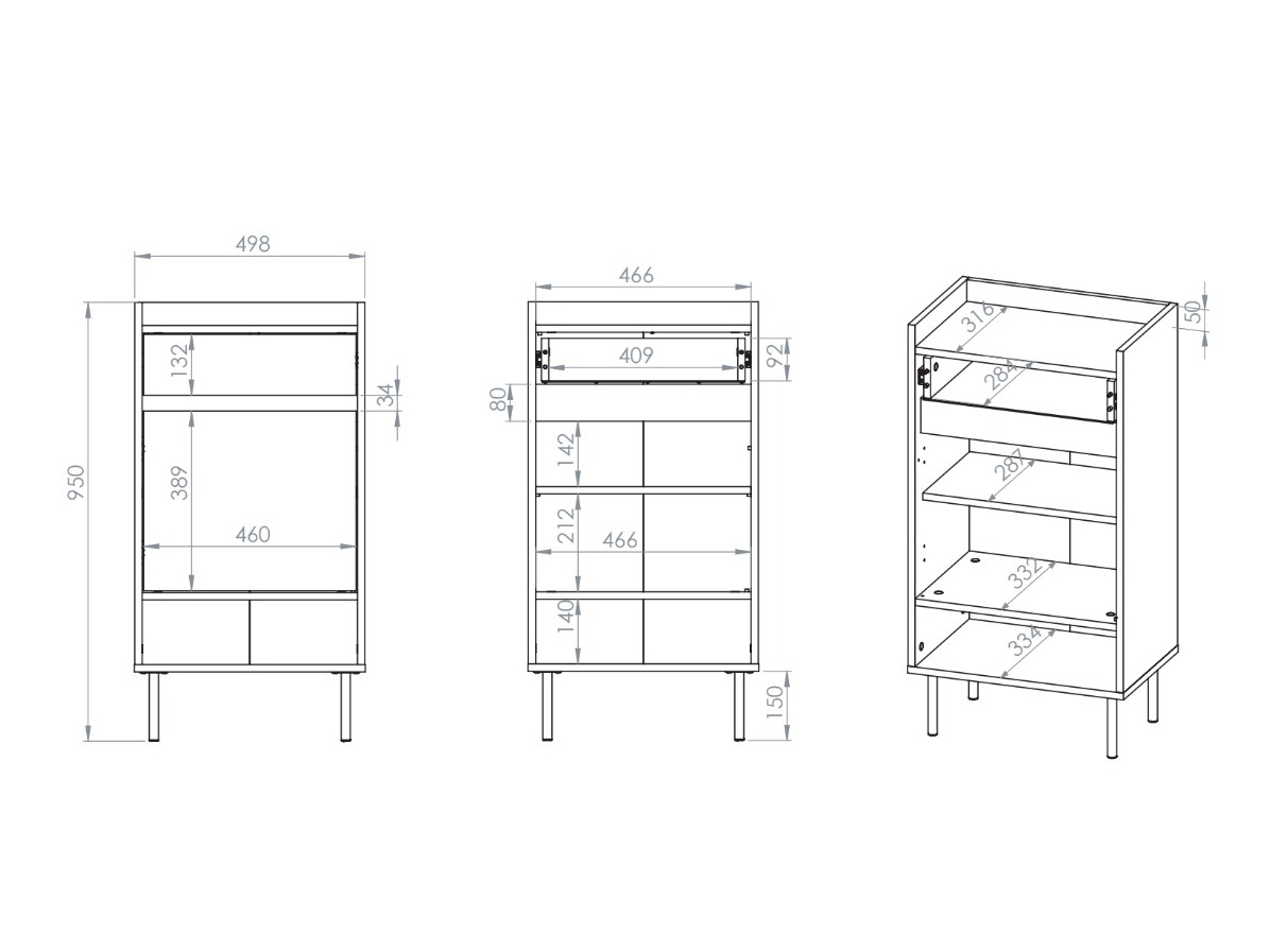 Schuhregal Tivorlo 106