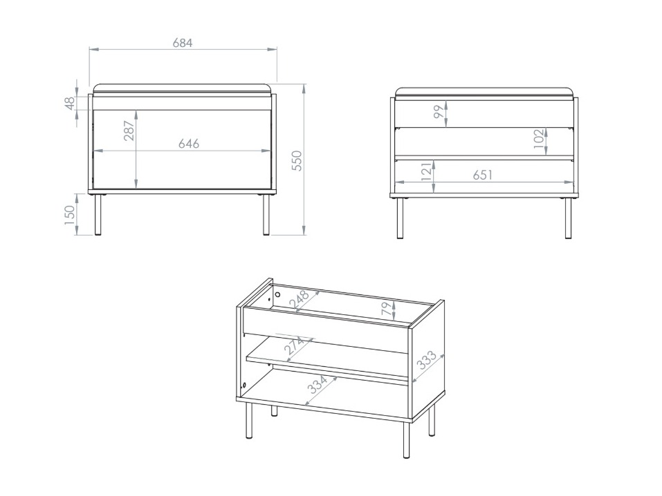 Schuhschrank Tivorlo 108