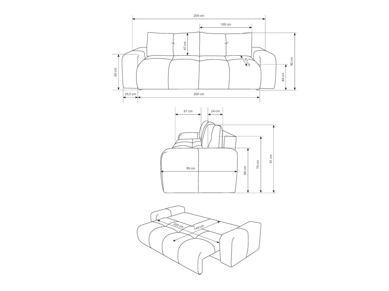 Schlafsofa Kingston 154 (Curio 97)