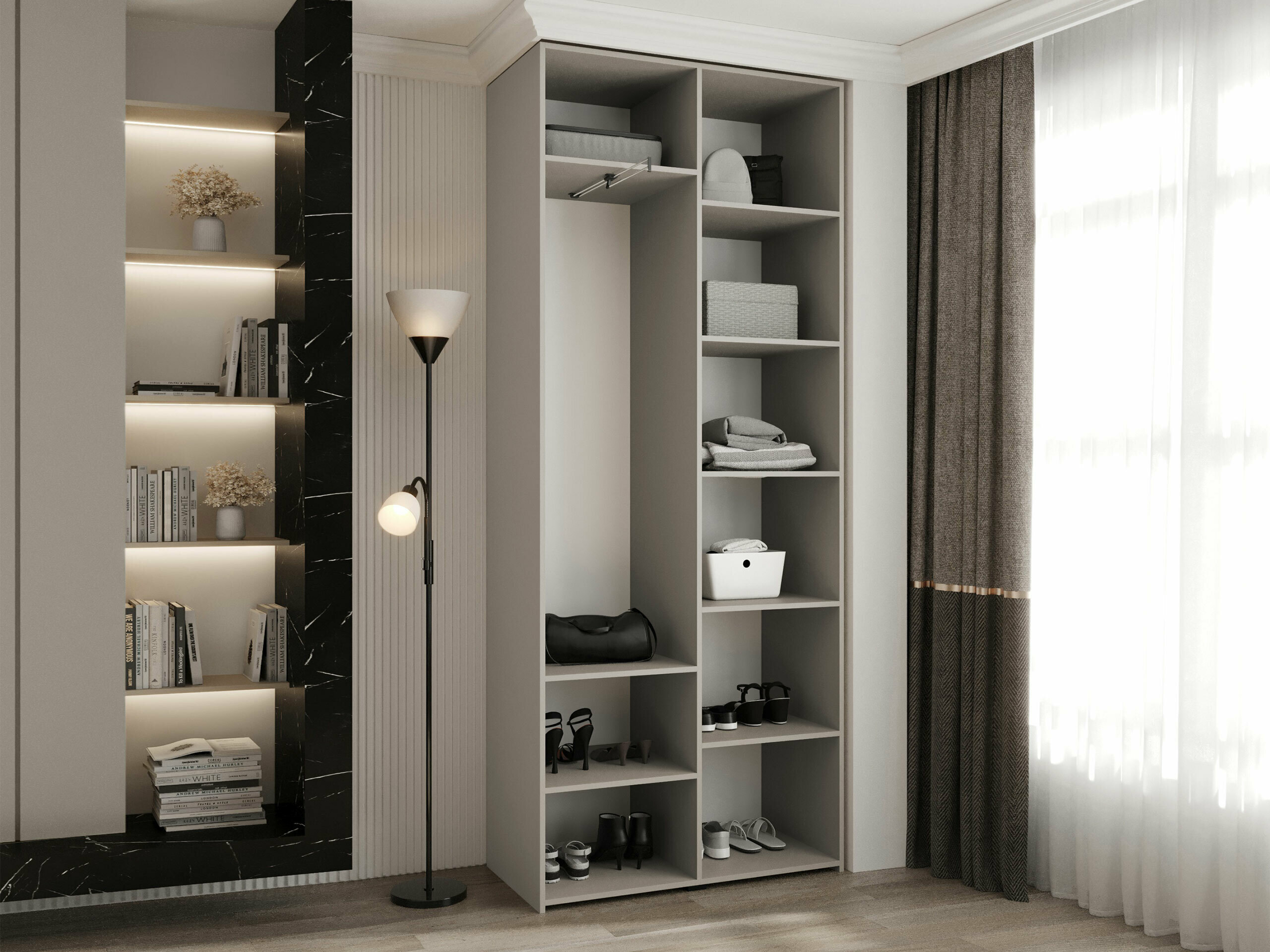 Kleiderschrank Hartford 572 (Kaschmir)