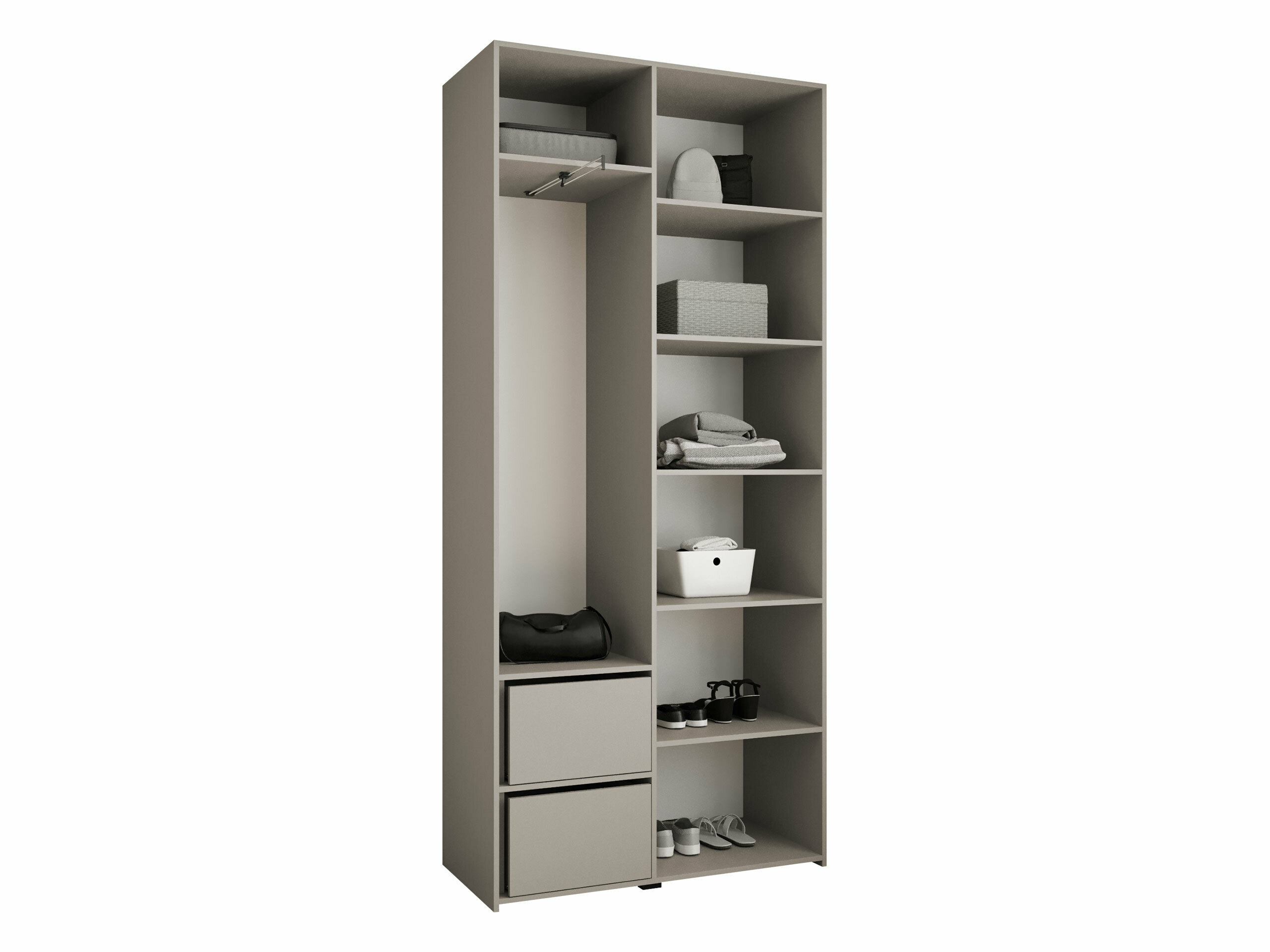 Kleiderschrank Hartford 572 (Weiß)