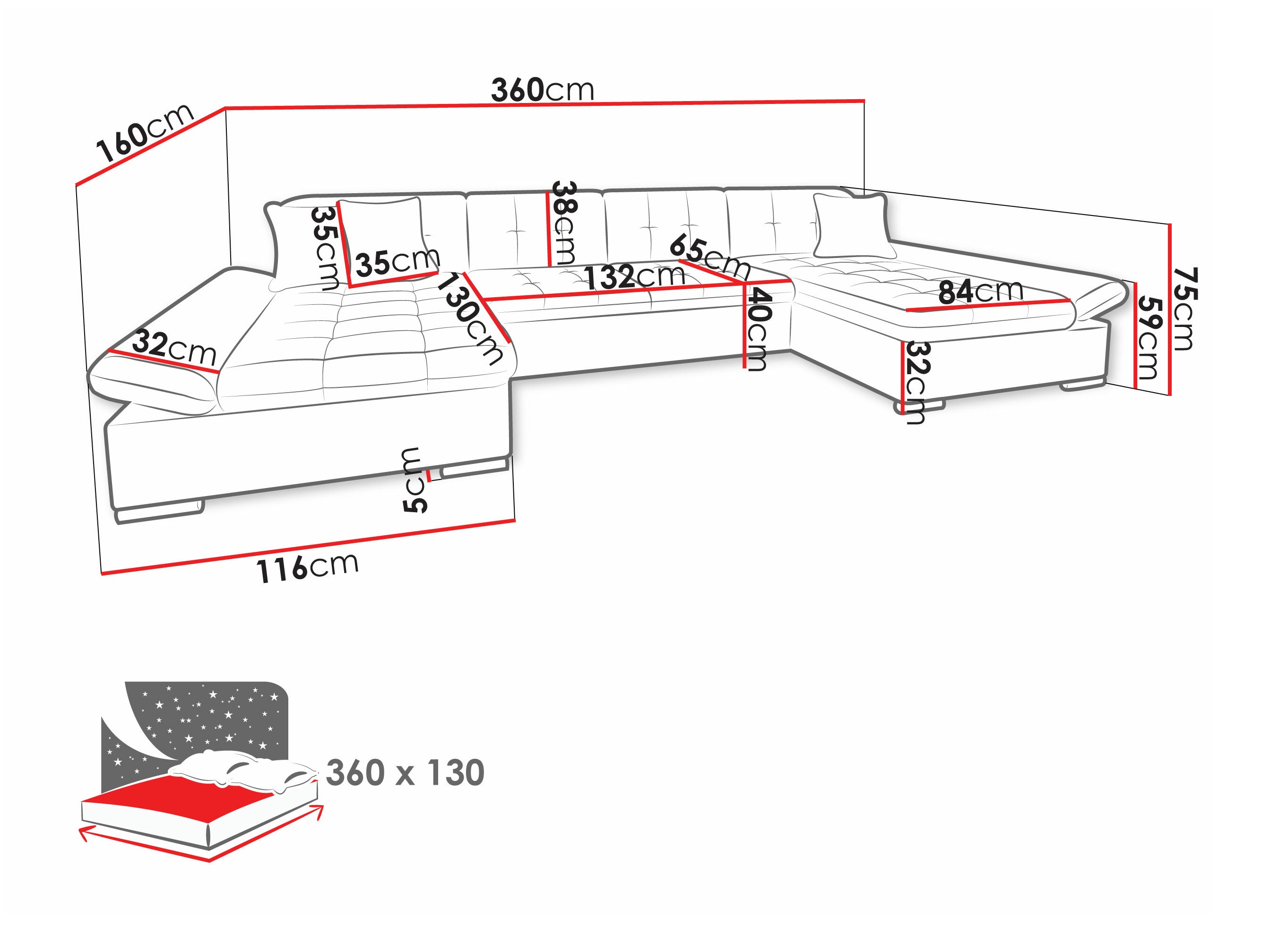 Ecksofa Comfivo Ficus I (Soft 011 + Lux 05 + Lux 06)