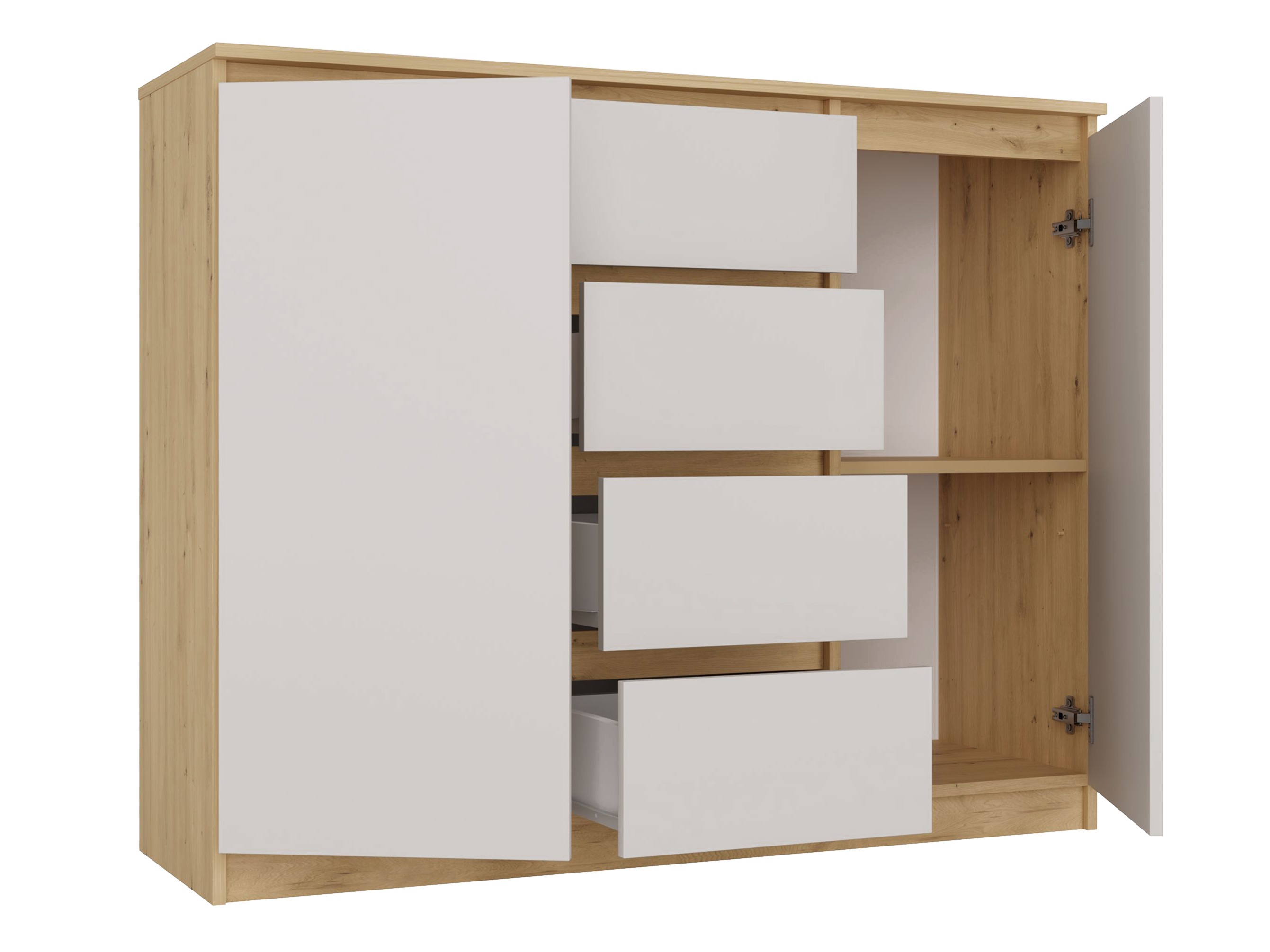 Kommoden Elbvelu 113 (Artisan Eichenholzoptik + Kaschmir)