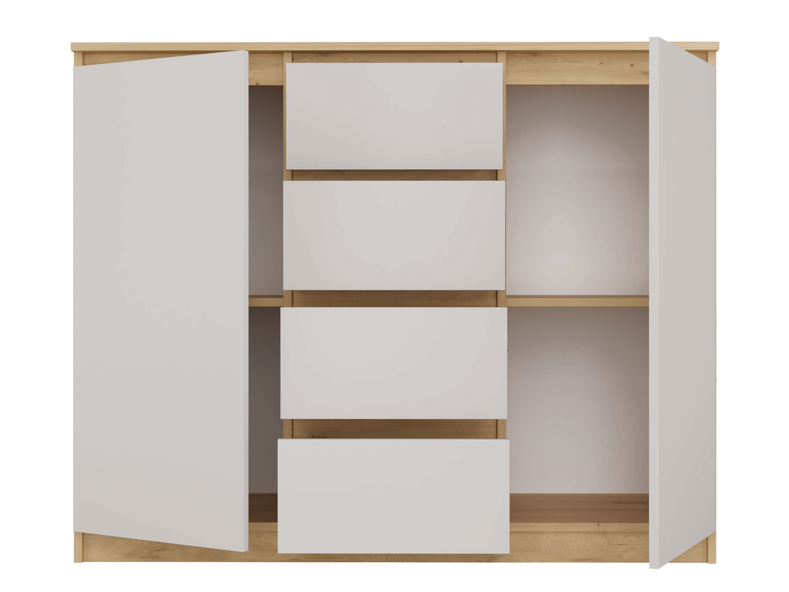 Kommoden Elbvelu 113 (Artisan Eichenholzoptik + Kaschmir)