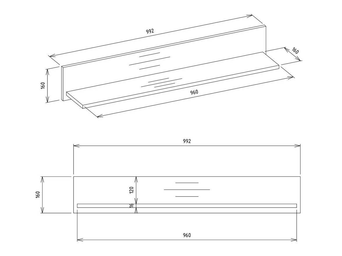 Wandregal Mandeville 335