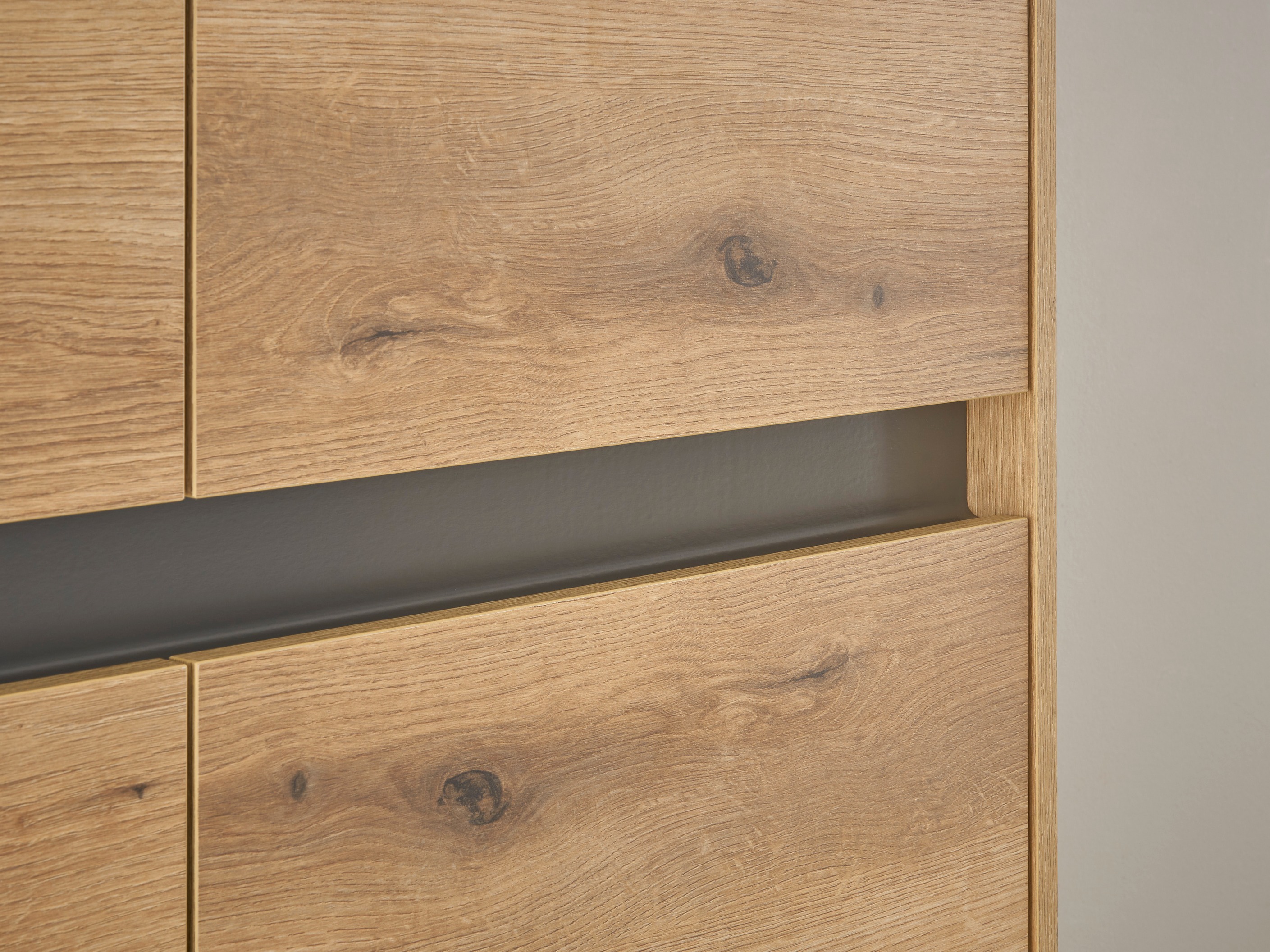 Sideboard Elbsori 111 (Eichenholzoptik + Anthrazit)