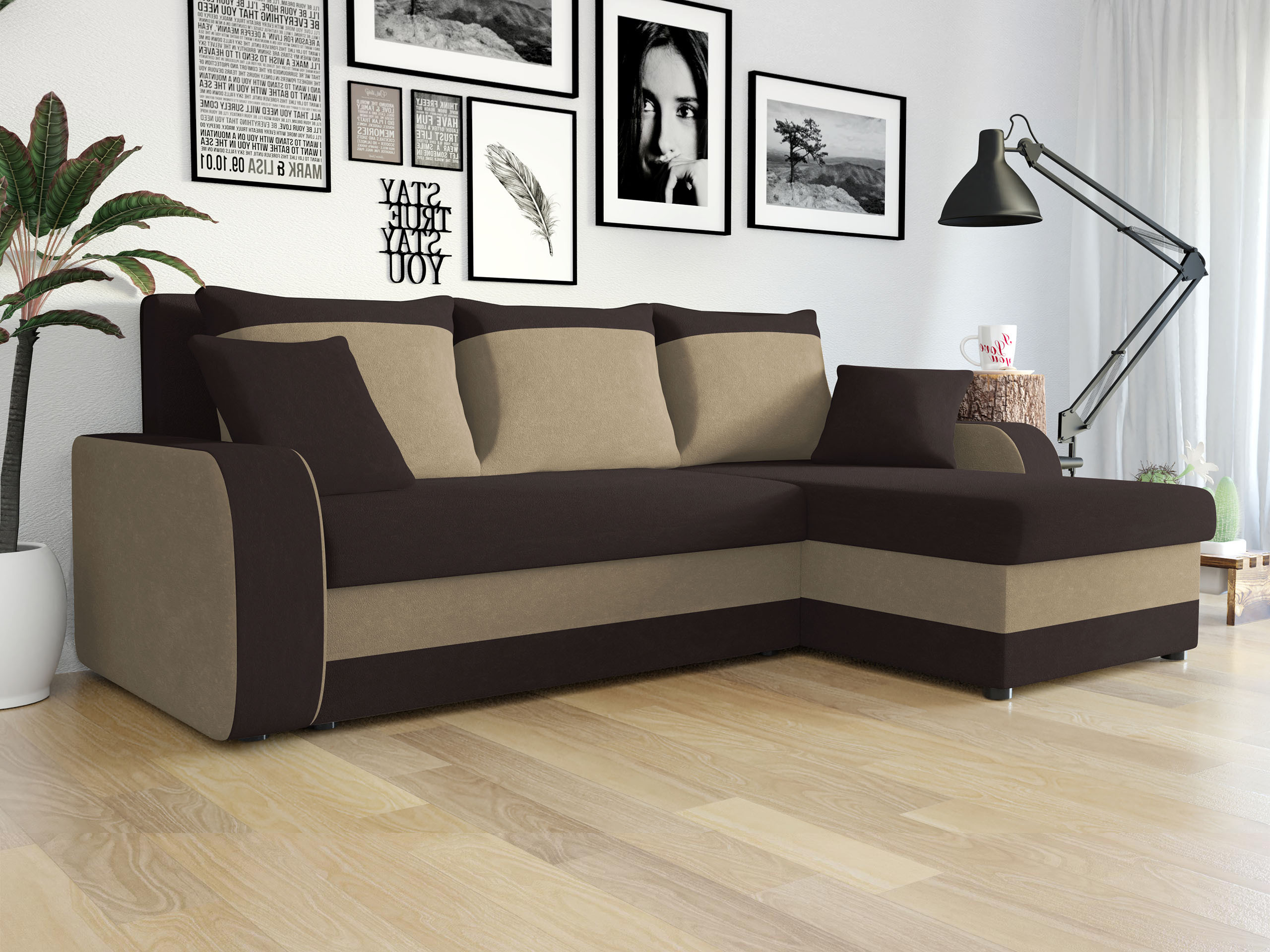 Ecksofa Comfivo 203 (Alova 68 + Alova 07)