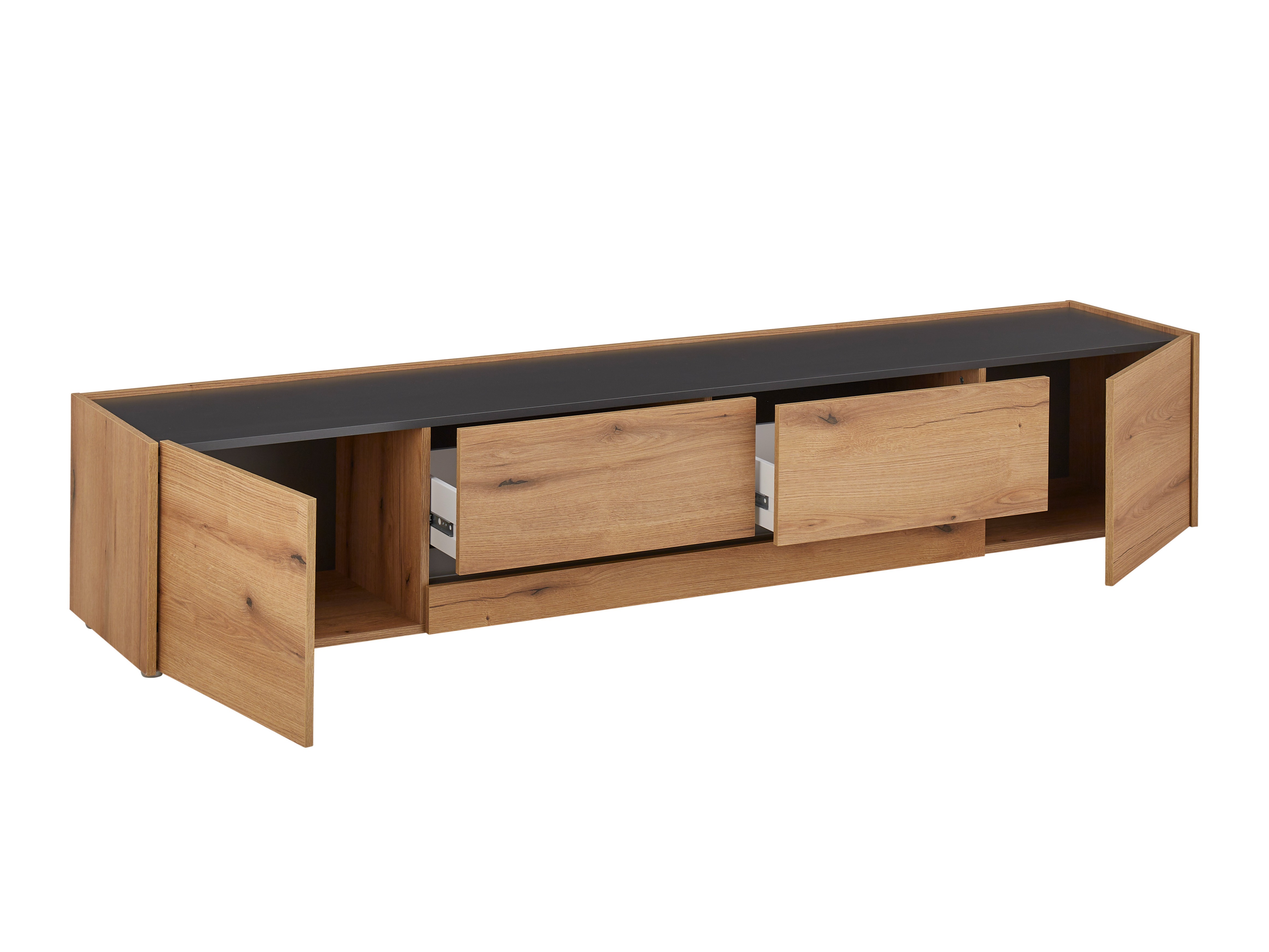 Wohnzimmer-Sets Elbsori 127 (Eichenholzoptik + Anthrazit)