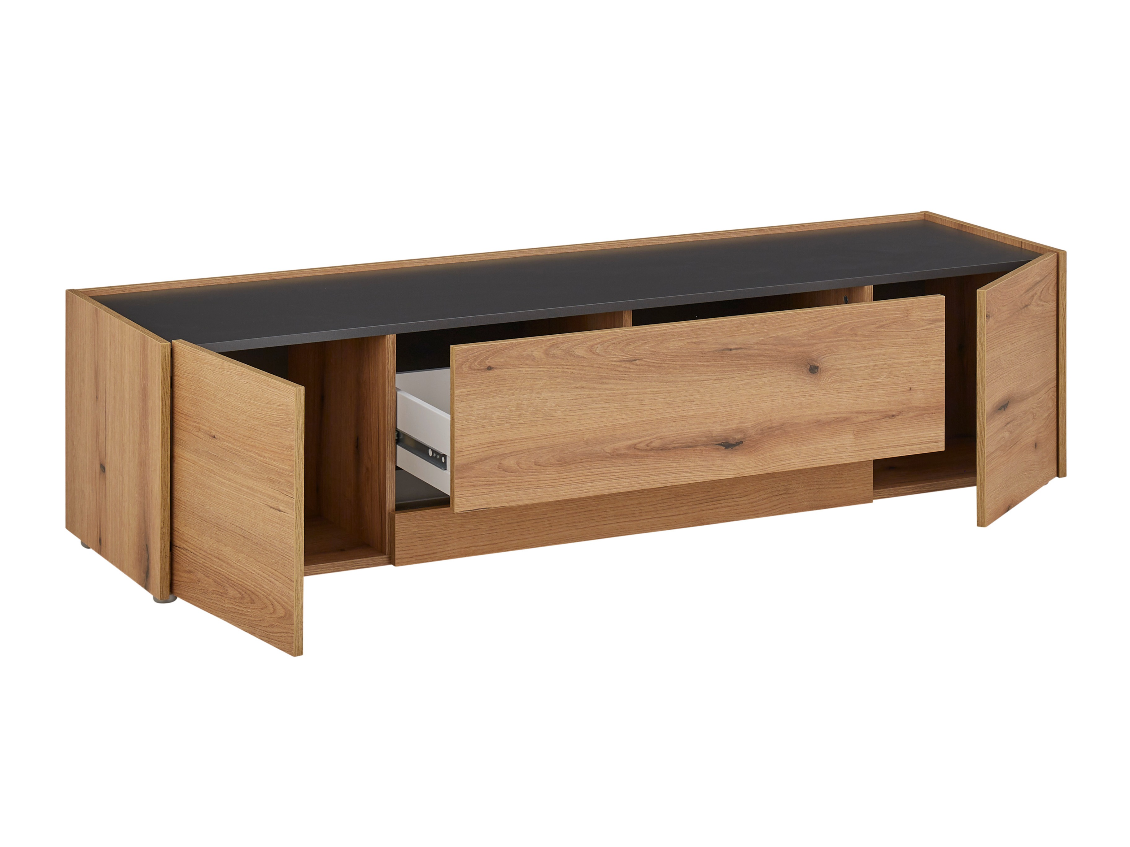 Wohnzimmer-Sets Elbsori 131 (Eichenholzoptik + Anthrazit)