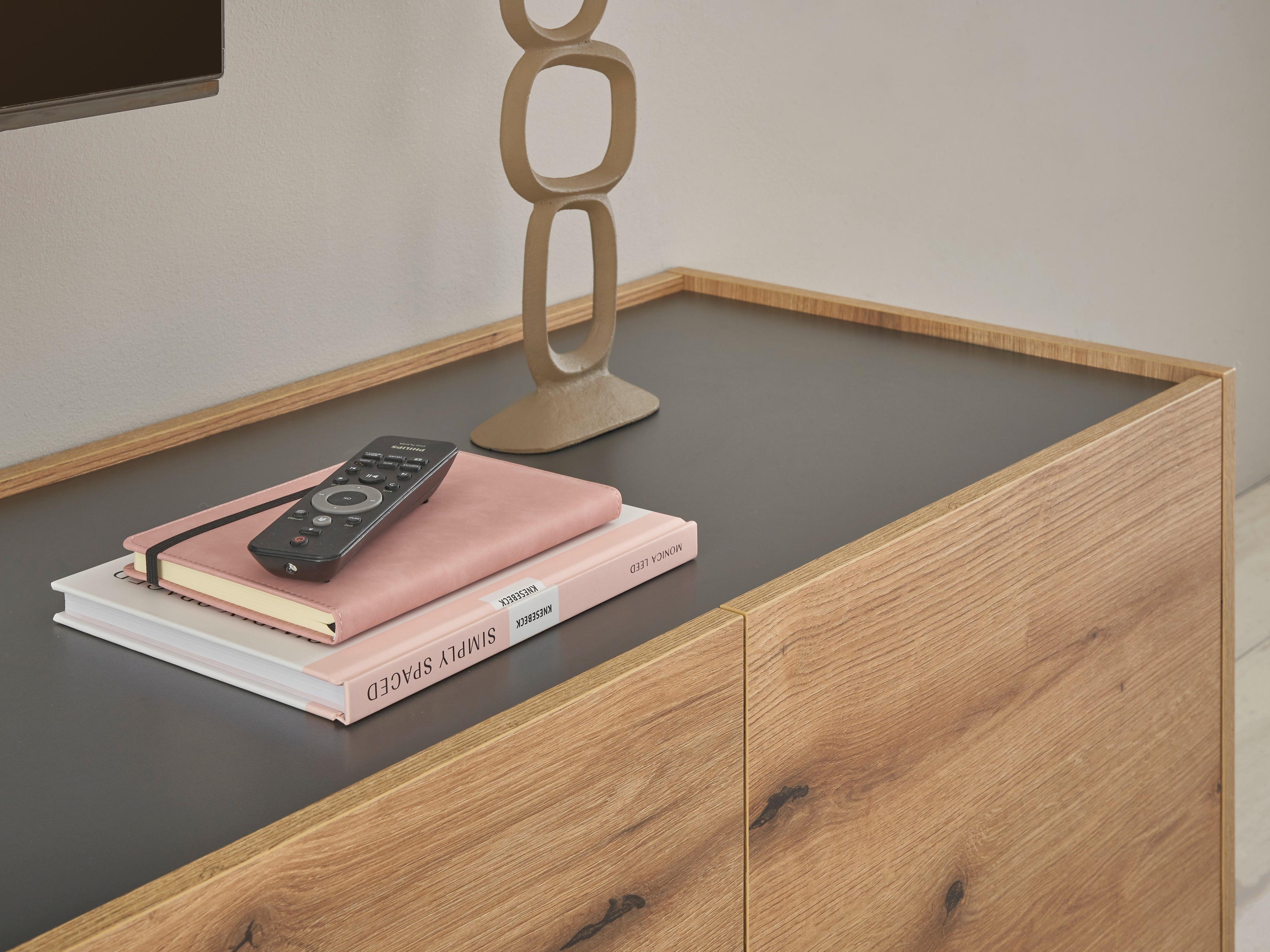 Wohnzimmer-Sets Elbsori 131 (Eichenholzoptik + Anthrazit)