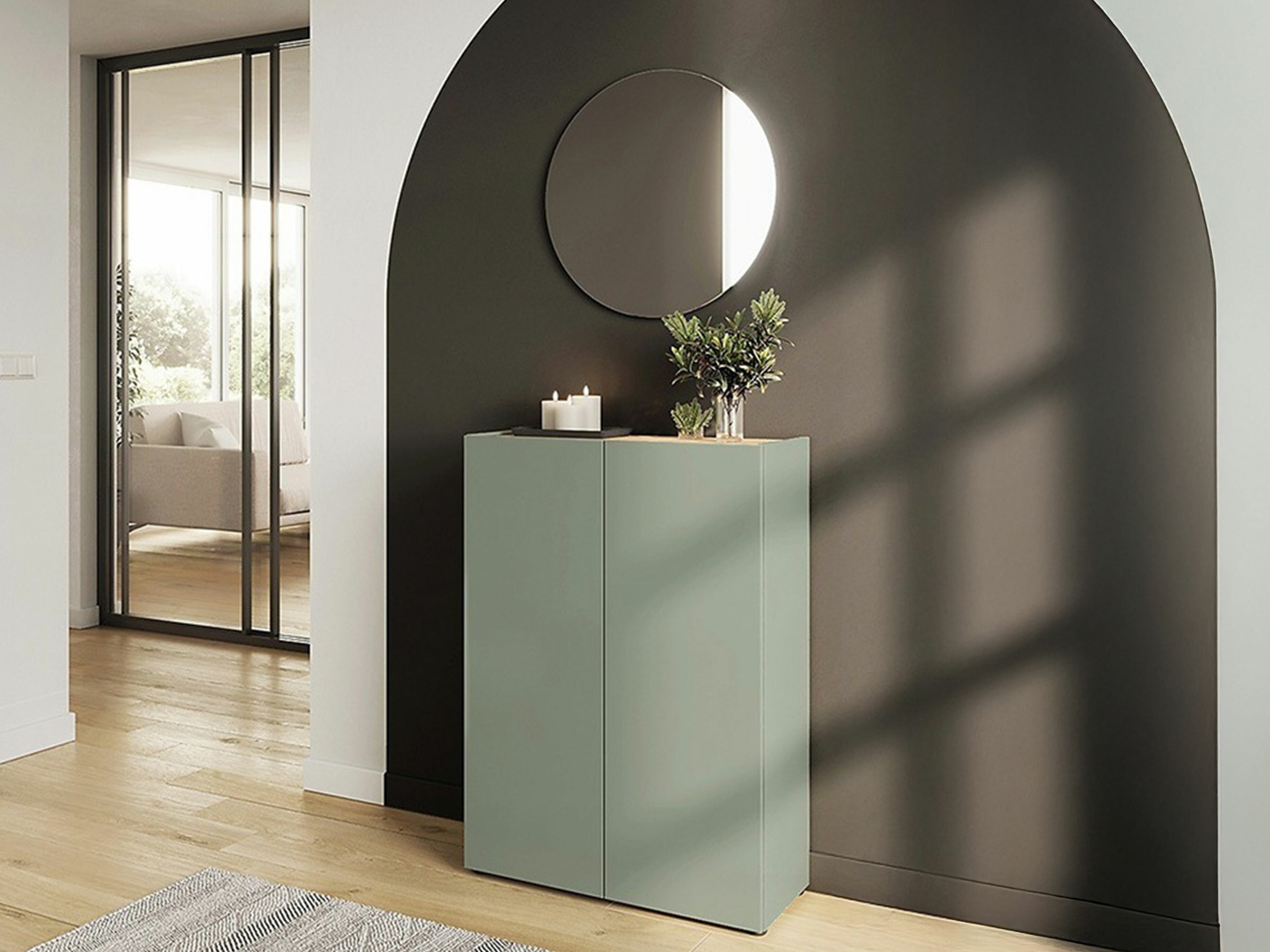 Flurgarnitur Lircamu 105 (Staubiges Grün)