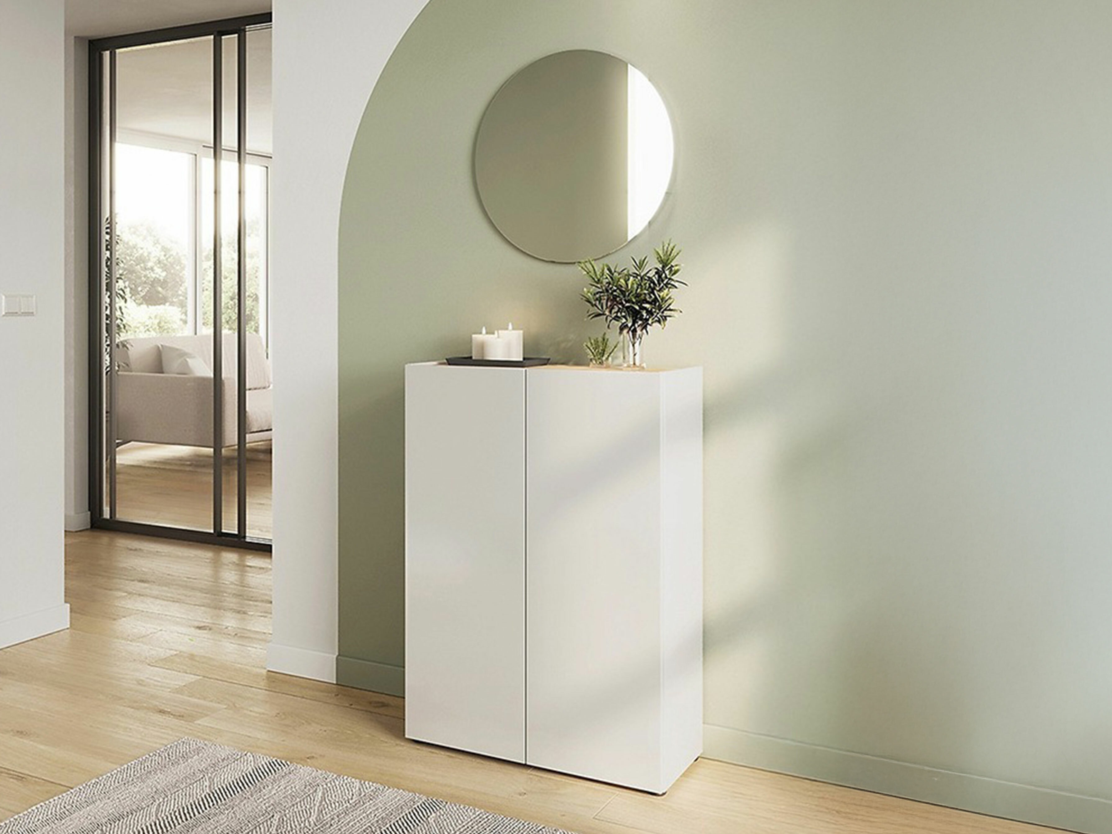 Flurgarnitur Lircamu 105 (Weiß)