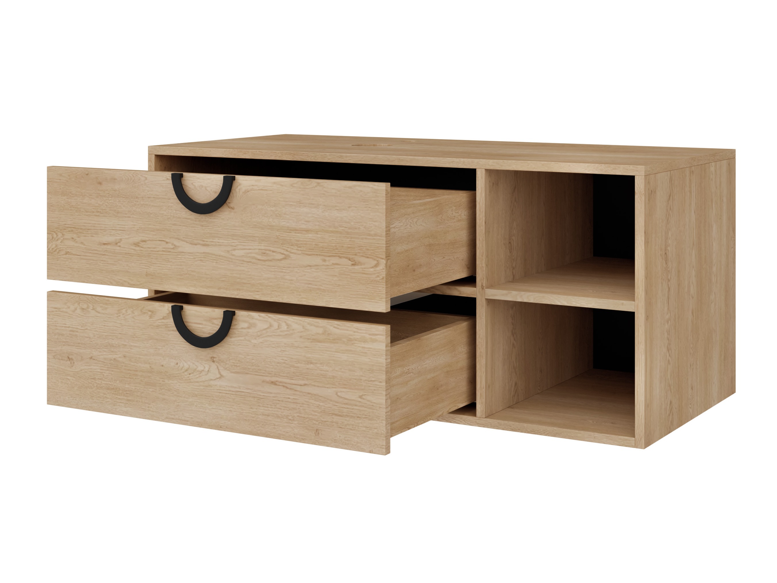 Hängeschrank für Waschbecken Sodalis (Eichenholzoptik)