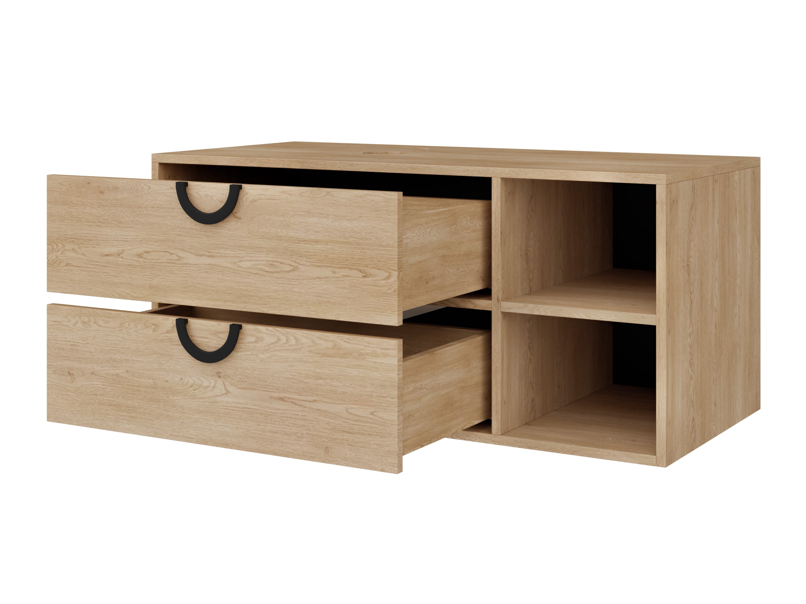 Hängeschrank für Waschbecken Sodalis (Schwarz)