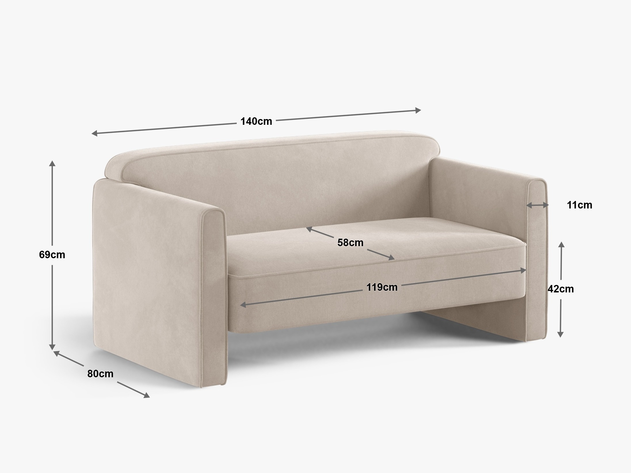 Sofa Beckley 200 (Salvador 7)