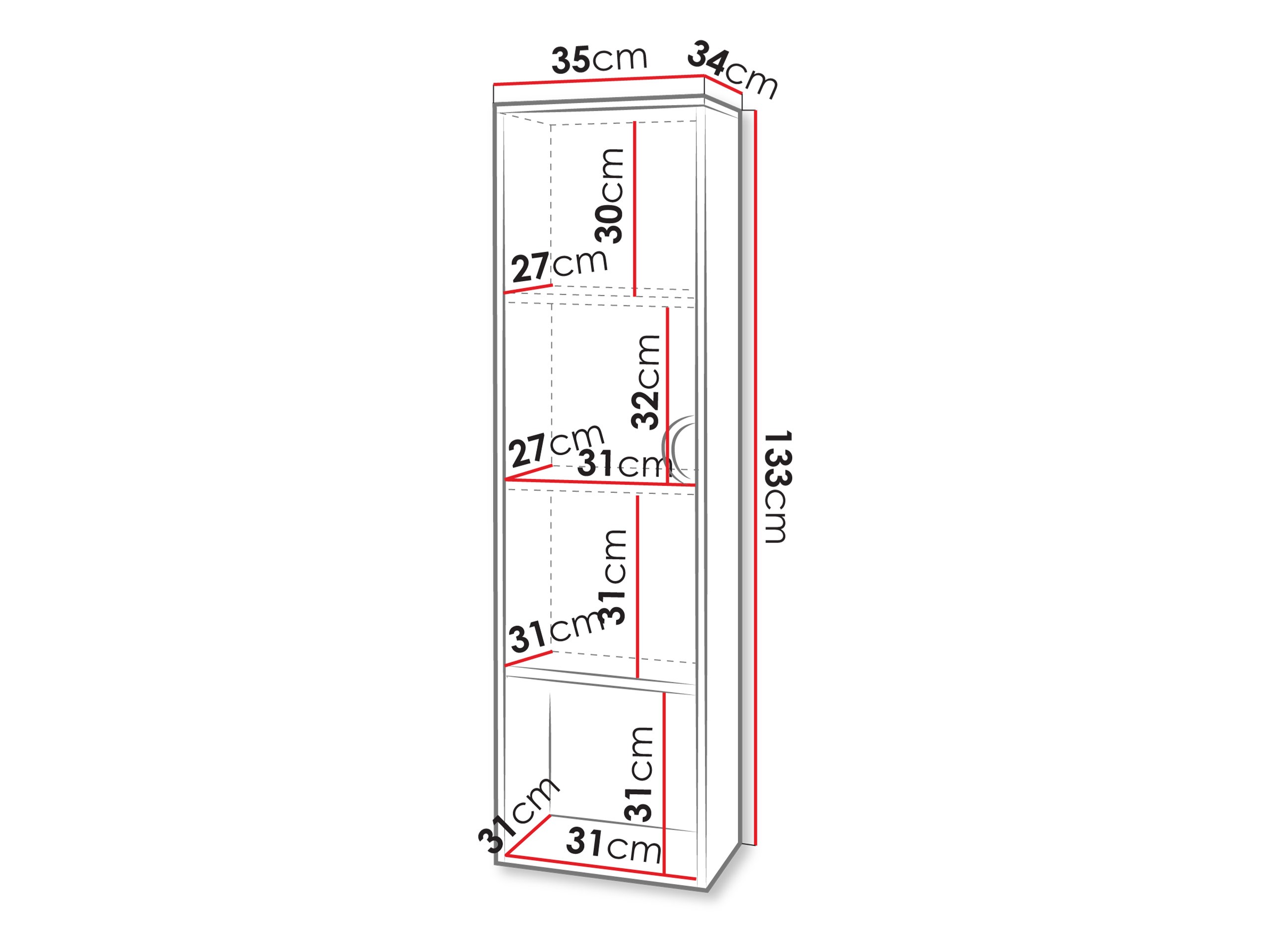 Wandhängeschrank für Badezimmer Sodalis (Kaschmir)