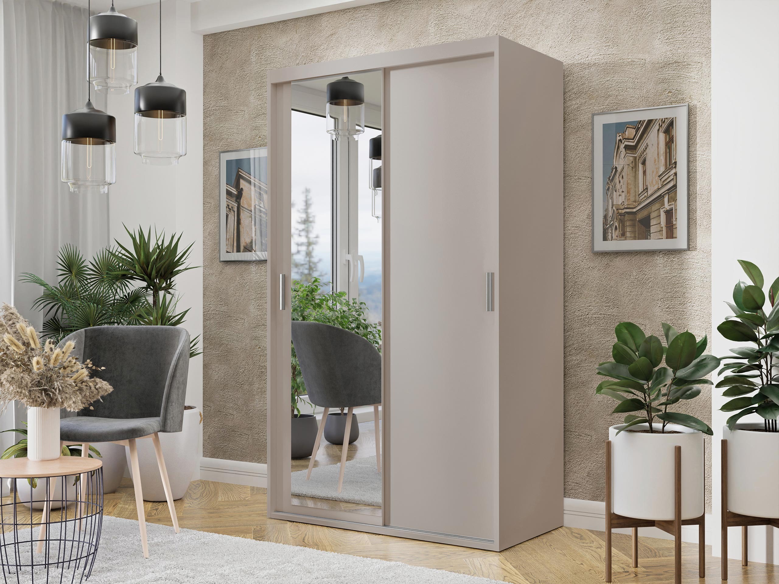 Kleiderschrank Apopka 102 (Kaschmir)