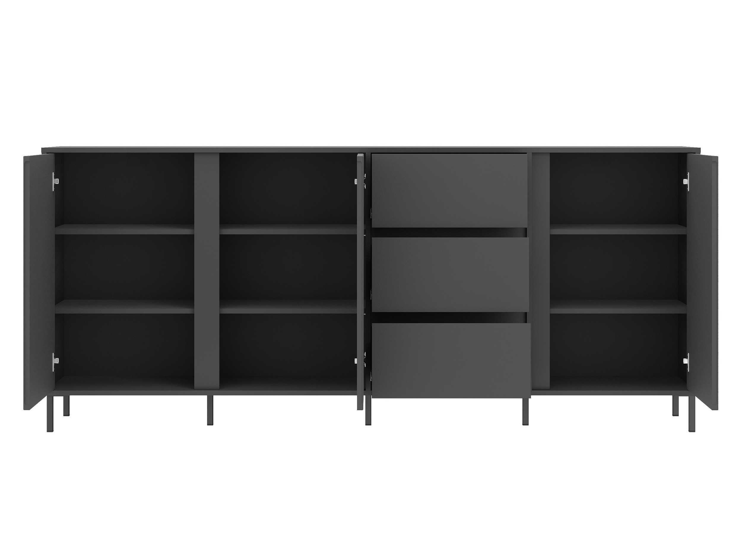 Wohnzimmer-Sets Ruvrevi 105 (Anthrazit)