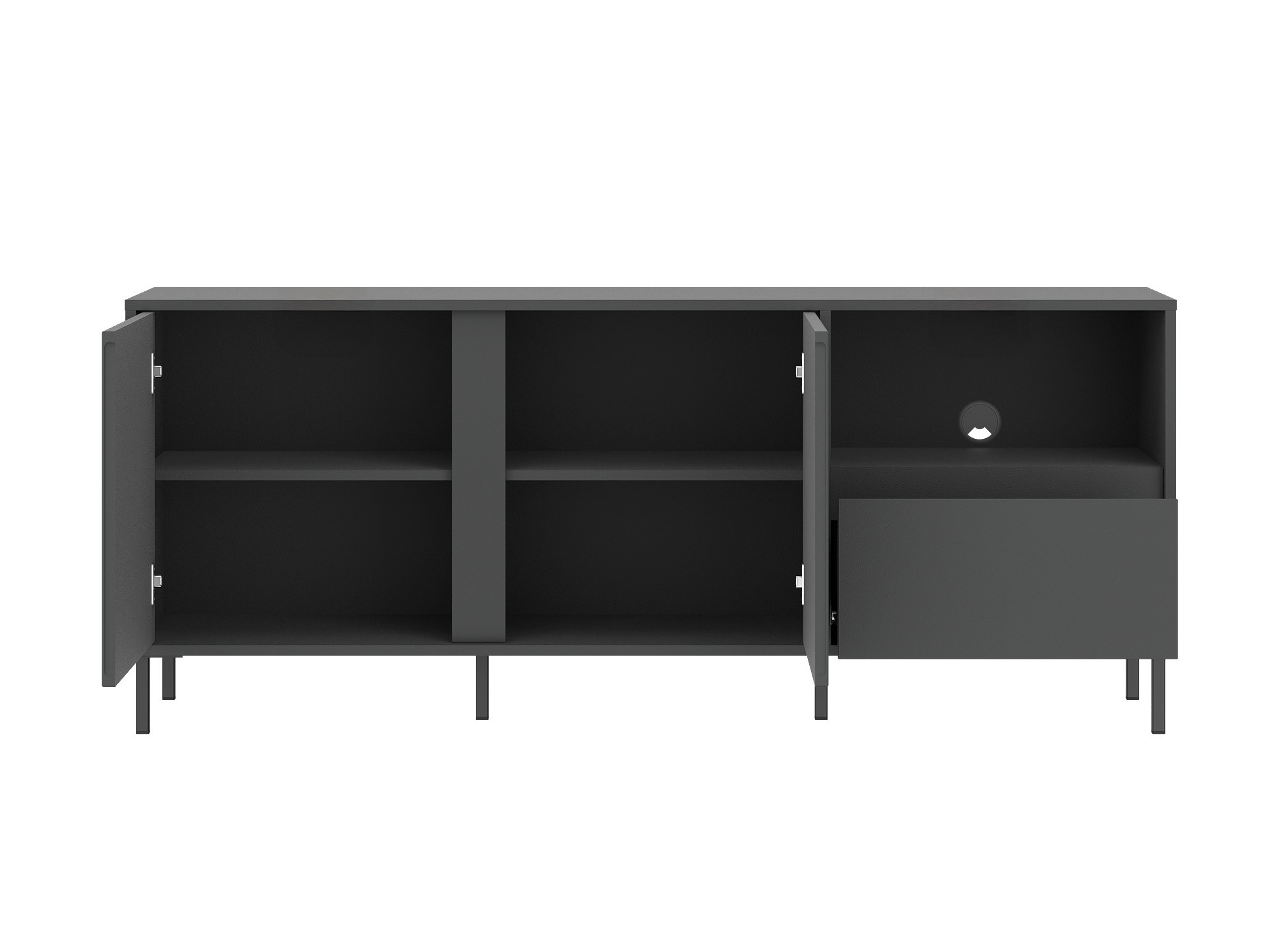 Wohnzimmer-Sets Ruvrevi 106 (Anthrazit)