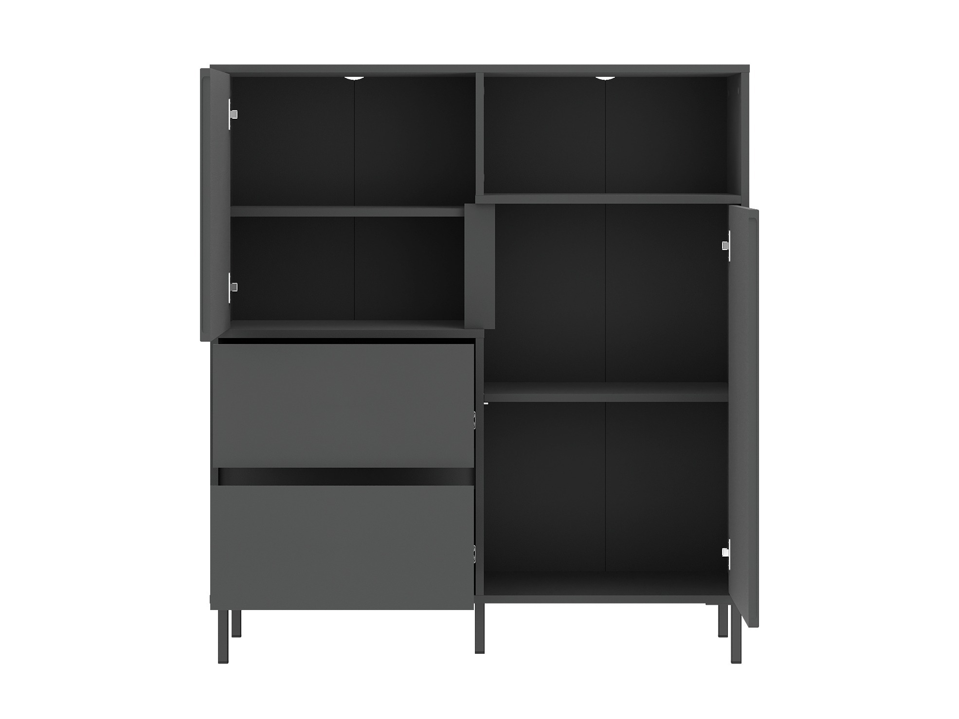 Wohnzimmer-Sets Ruvrevi 106 (Anthrazit)