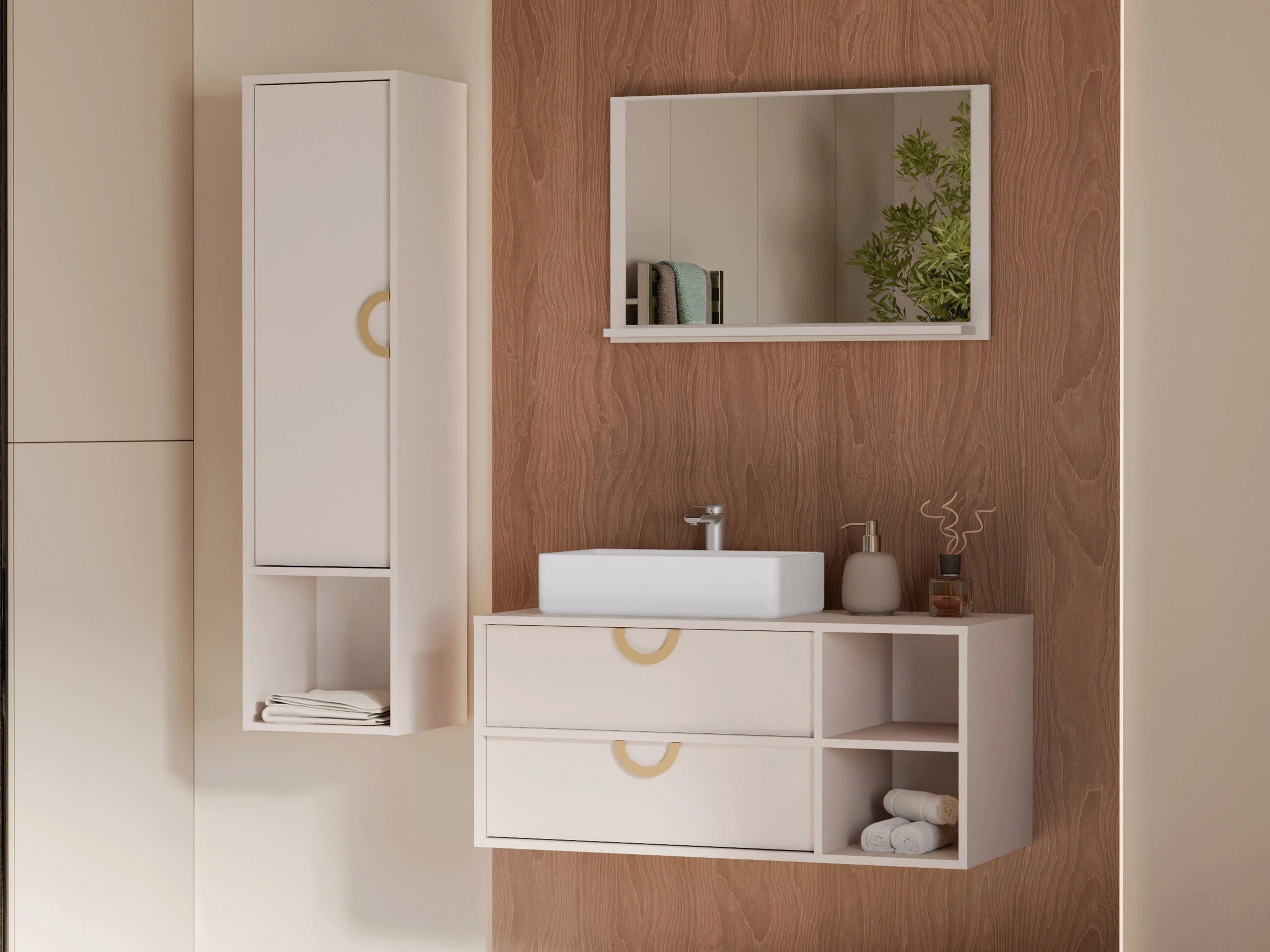 Badezimmer-Set Sodalis (Kaschmir)