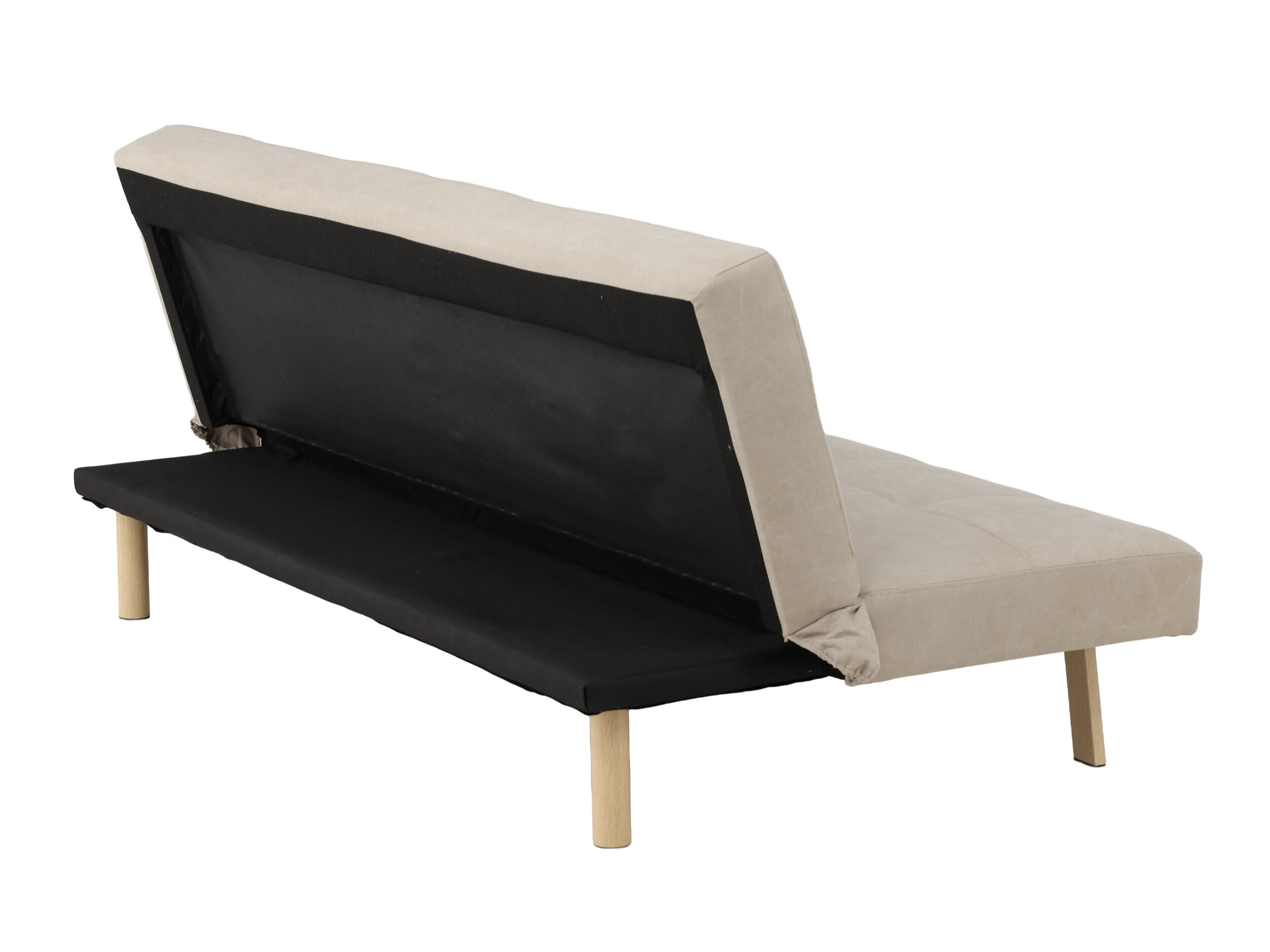 Schlafsofa Dallas 1710 (Beige + Eichenholzoptik)