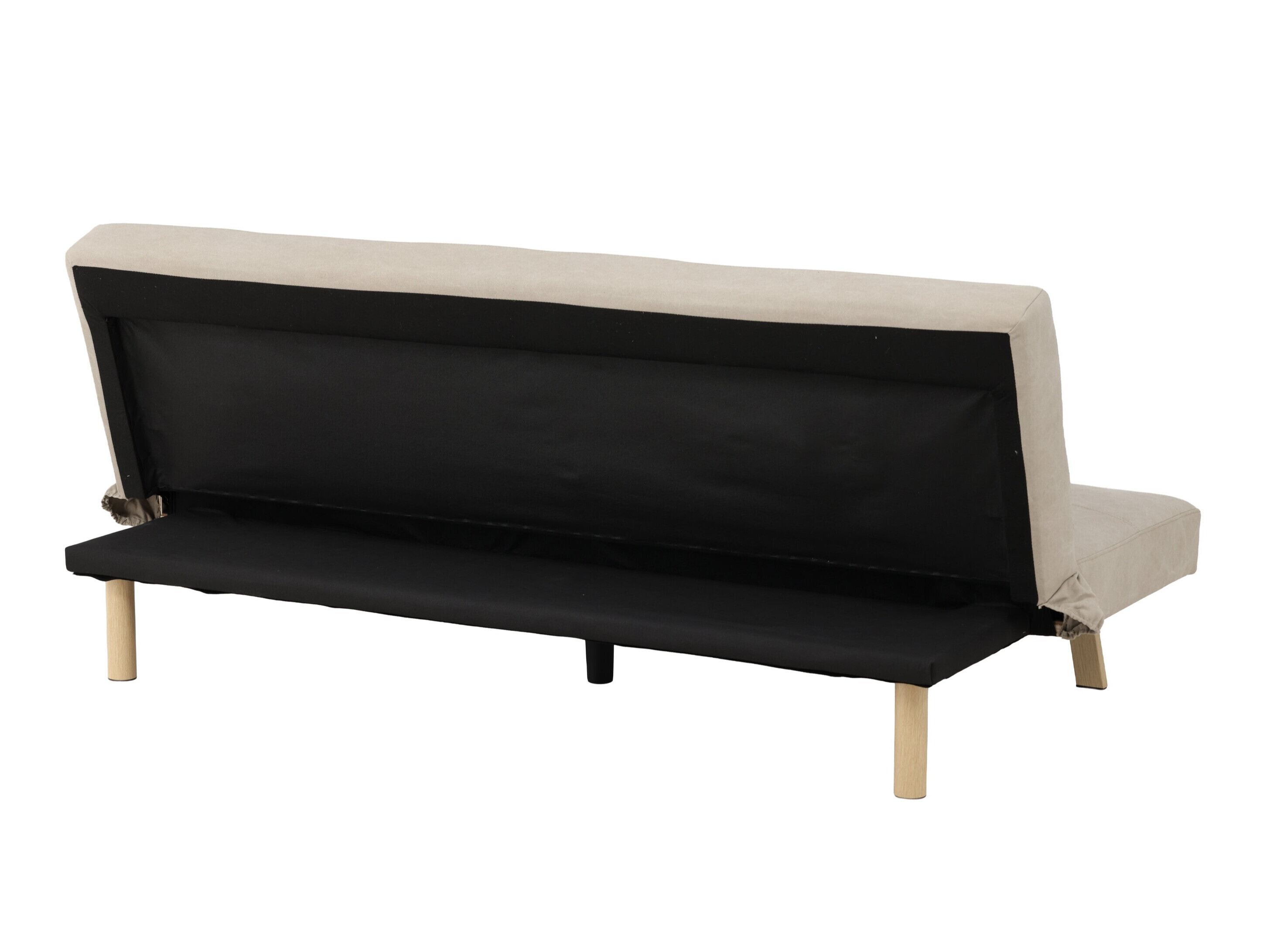 Schlafsofa Dallas 1710 (Beige + Eichenholzoptik)