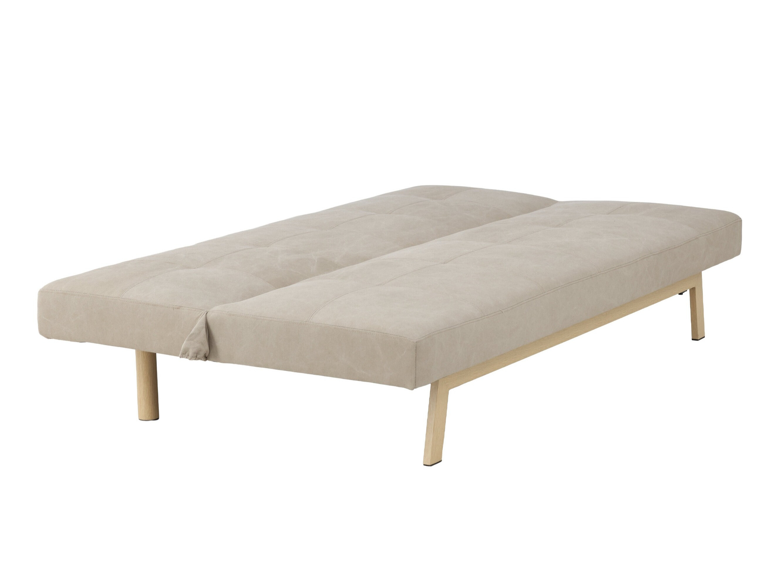 Schlafsofa Dallas 1710 (Beige + Eichenholzoptik)