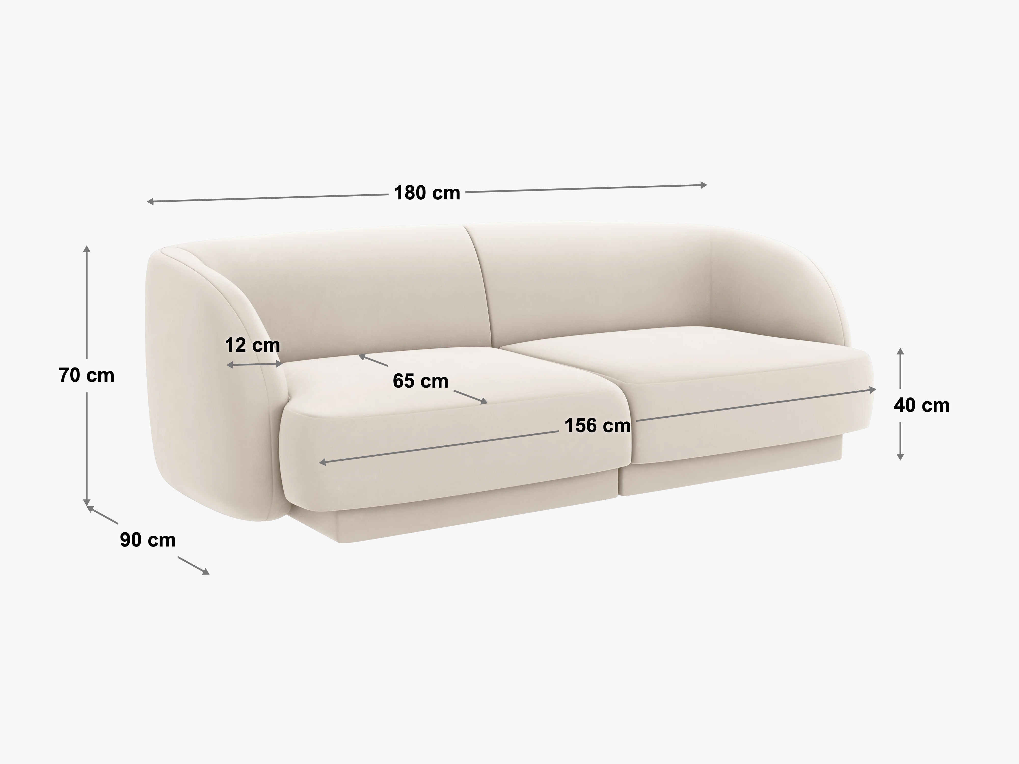 Modulares Sofa Tivlomi 100 (Baloo 2085)