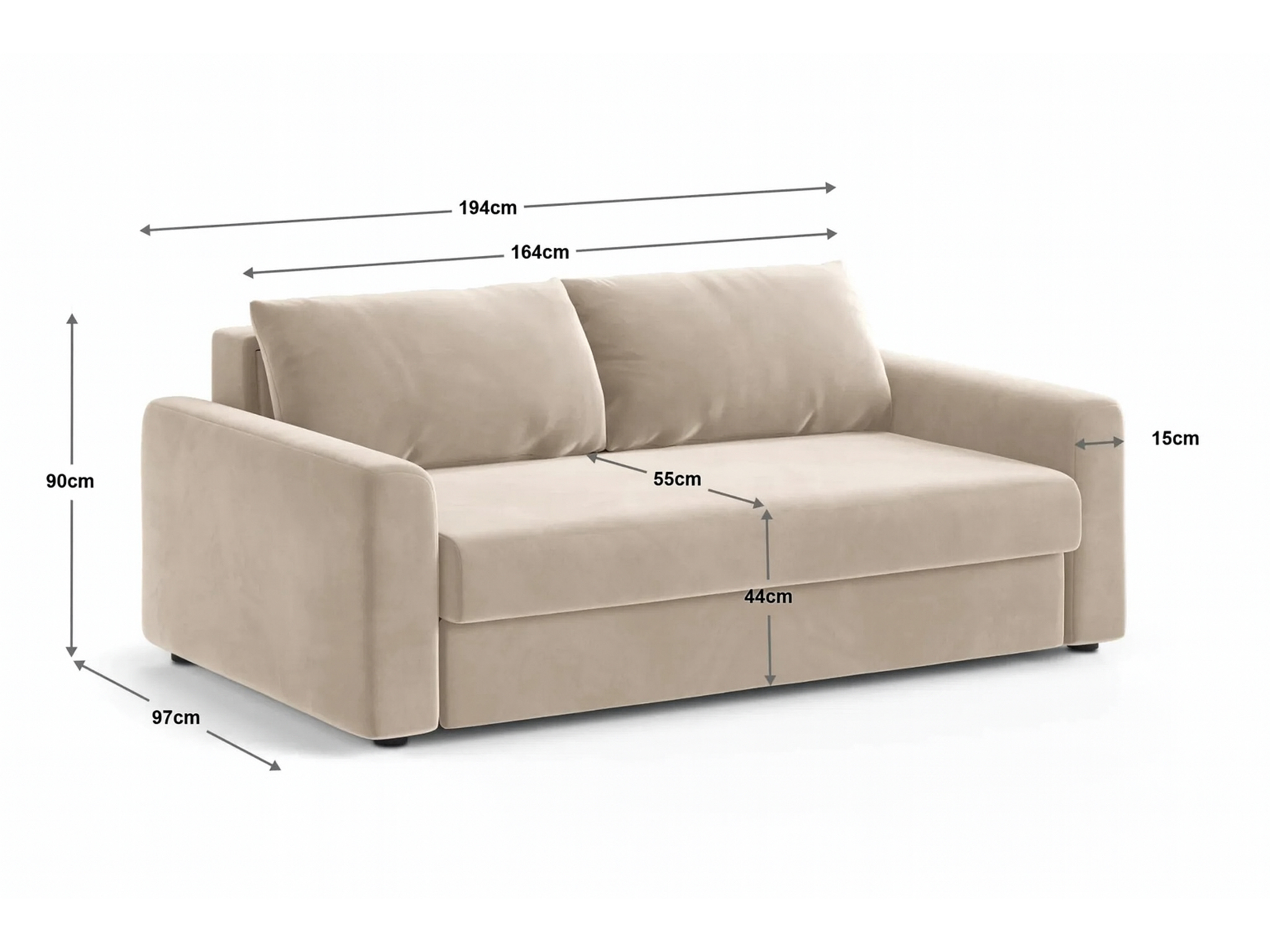 Schlafsofa Beckley 203 (Salvador 18)