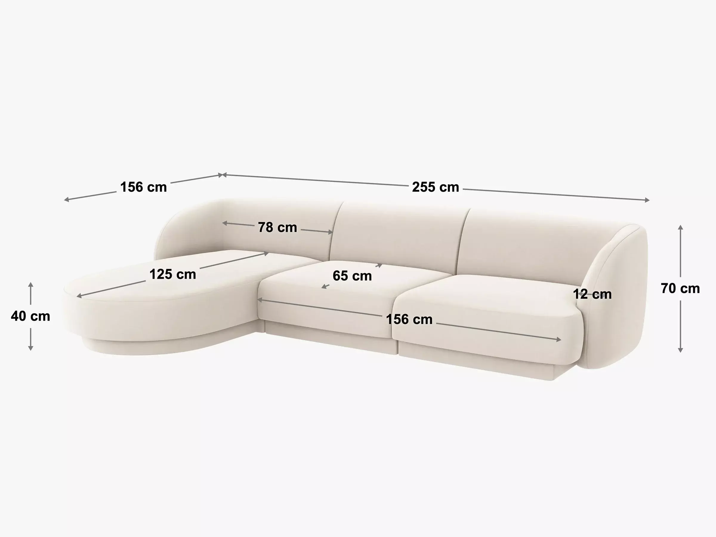 Modulares Ecksofa Tivlomi 102 (Baloo 2082)