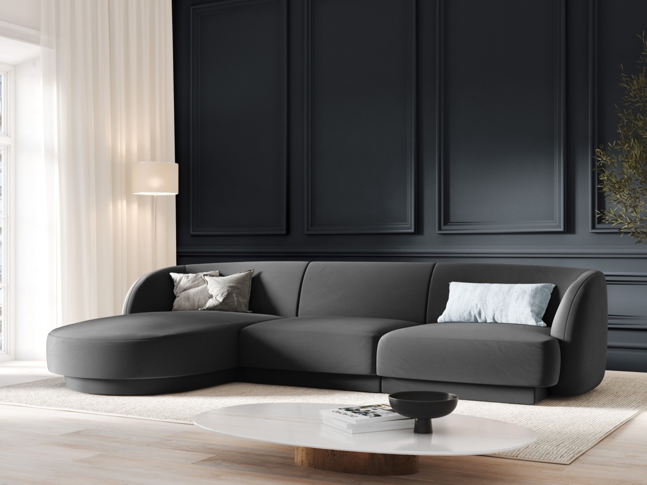 Modulares Ecksofa Tivlomi 102 (Bluvel 14)