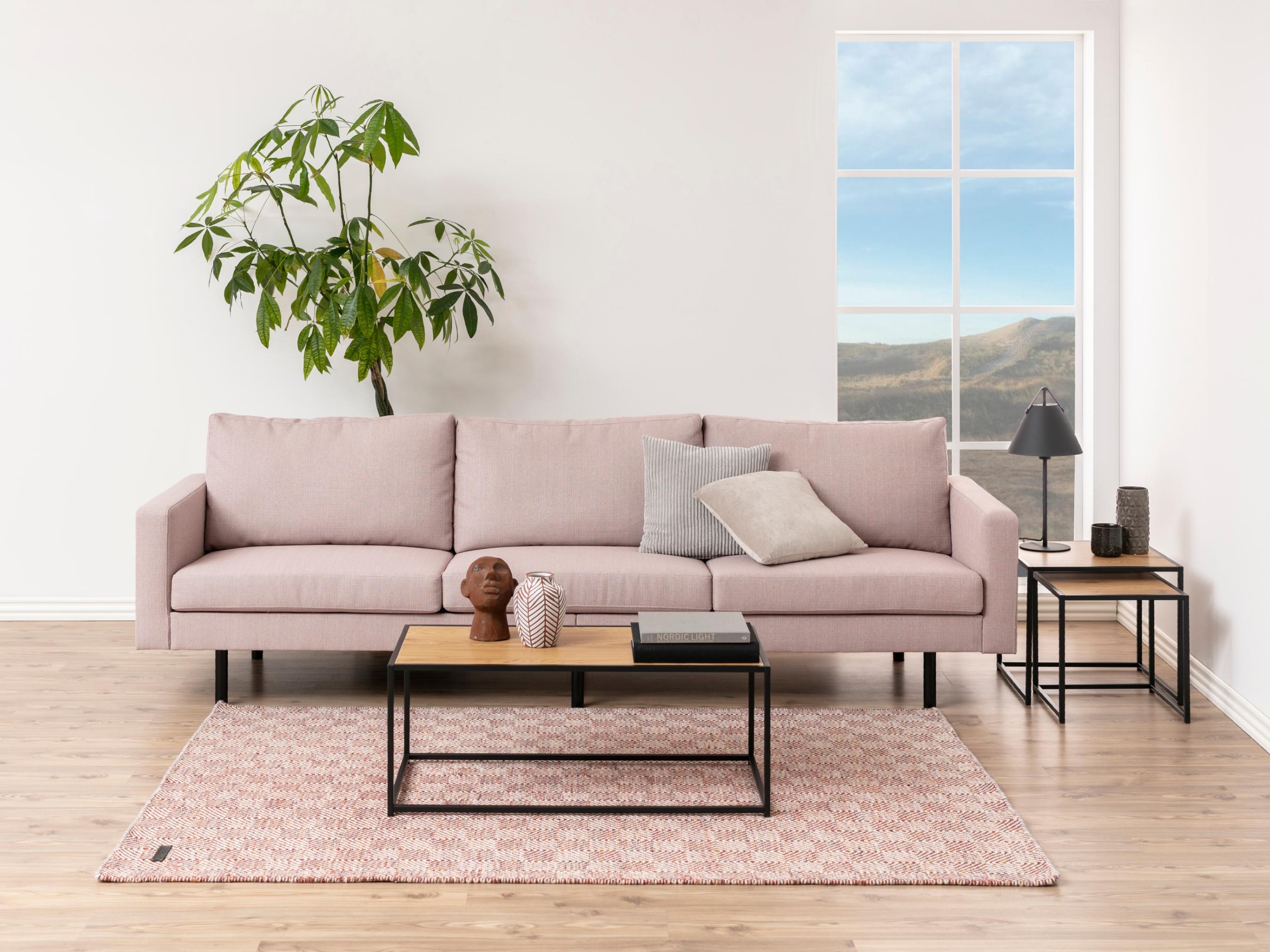 Beistelltische-Set Norsica 461 (Wildeichenholzoptik + Schwarz)