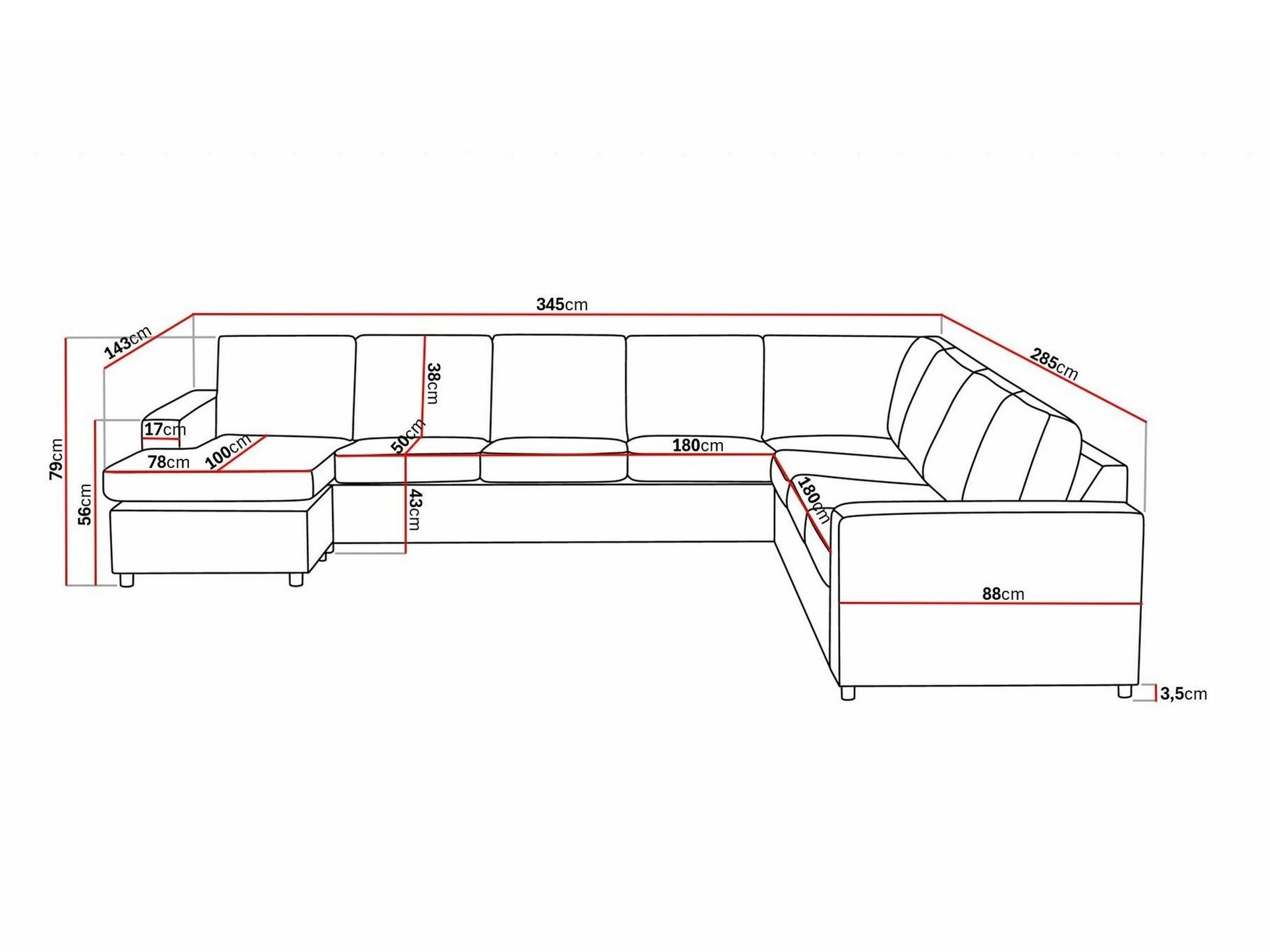 Ecksofa Scandinavian Choice Remavio 125 (Dortmund 1115)