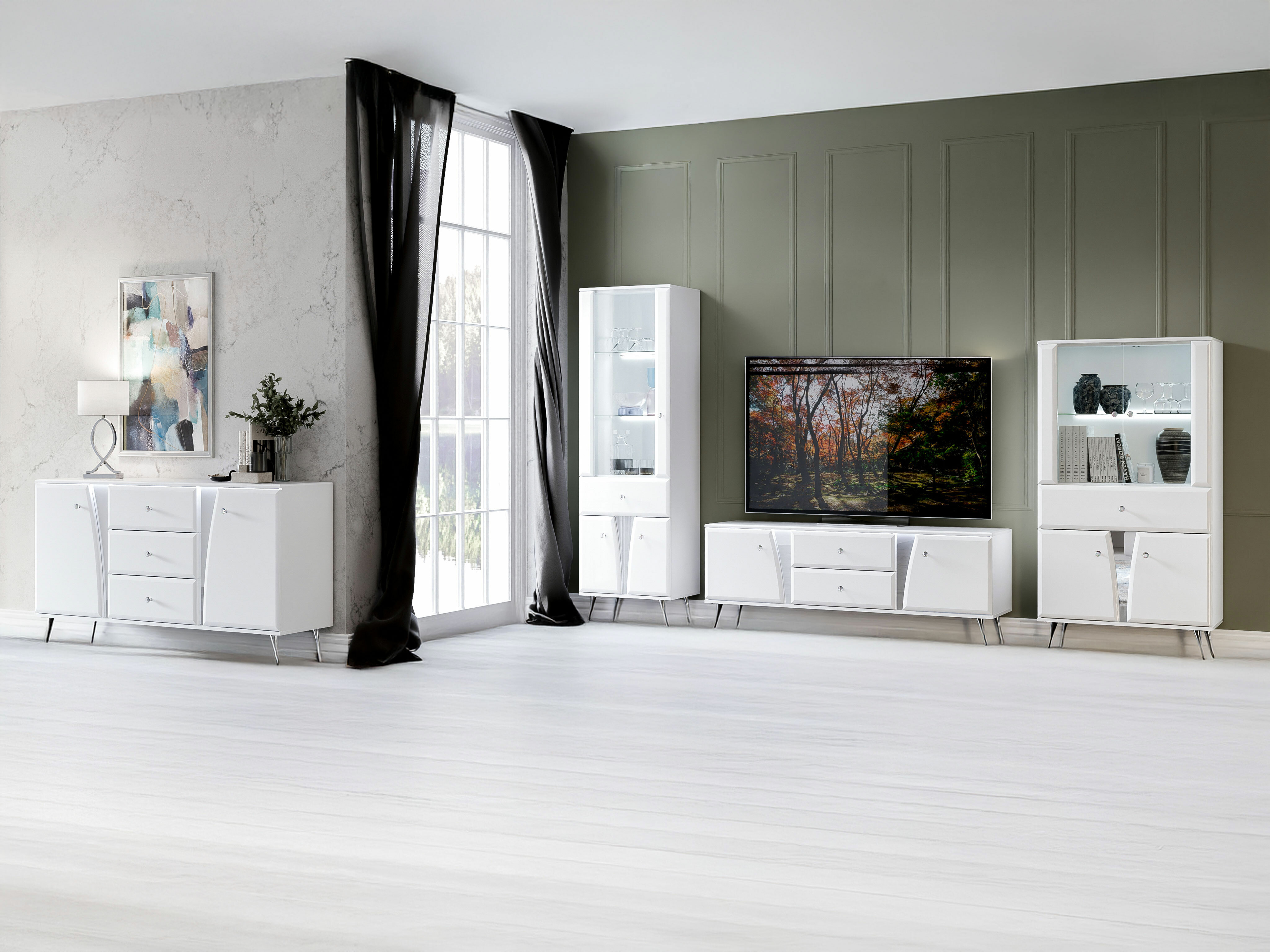 Wohnzimmer-Sets Romlori 117